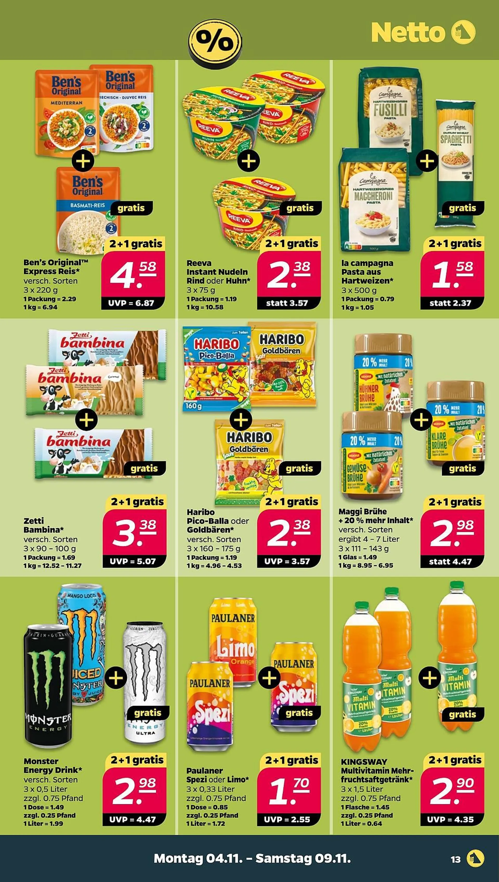 NETTO Prospekt von 4. November bis 9. November 2024 - Prospekt seite 13