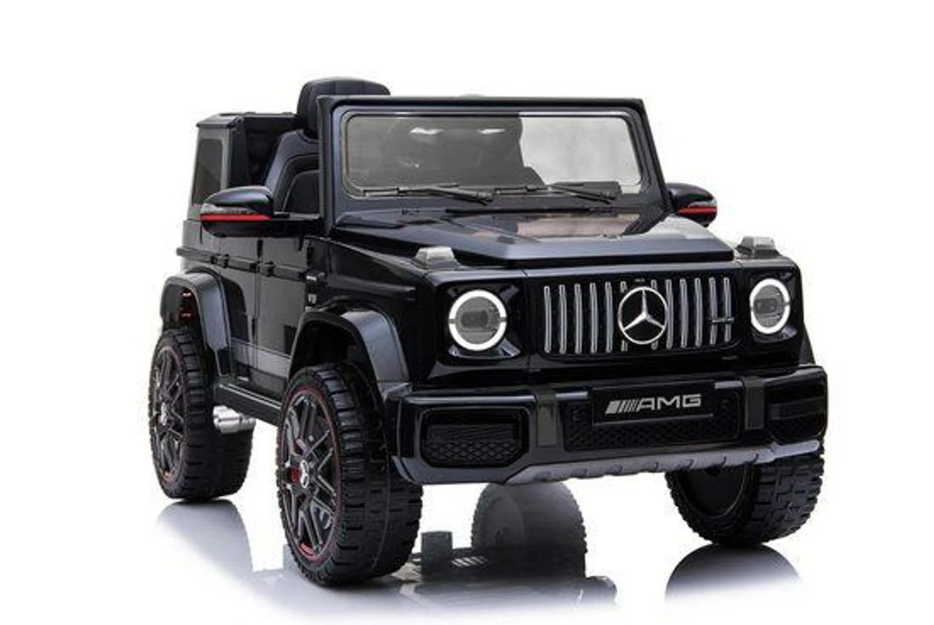 Toys Store Elektro-Kinderauto Mercedes Benz G63 AMG Suv Kinder Elektro Auto Kinderfahrzeug, Belastbarkeit 35 kg, AUX-/USB-Anschluss, MP3 Hupe und Motorsound am Lenkrad, Fernsteuerung