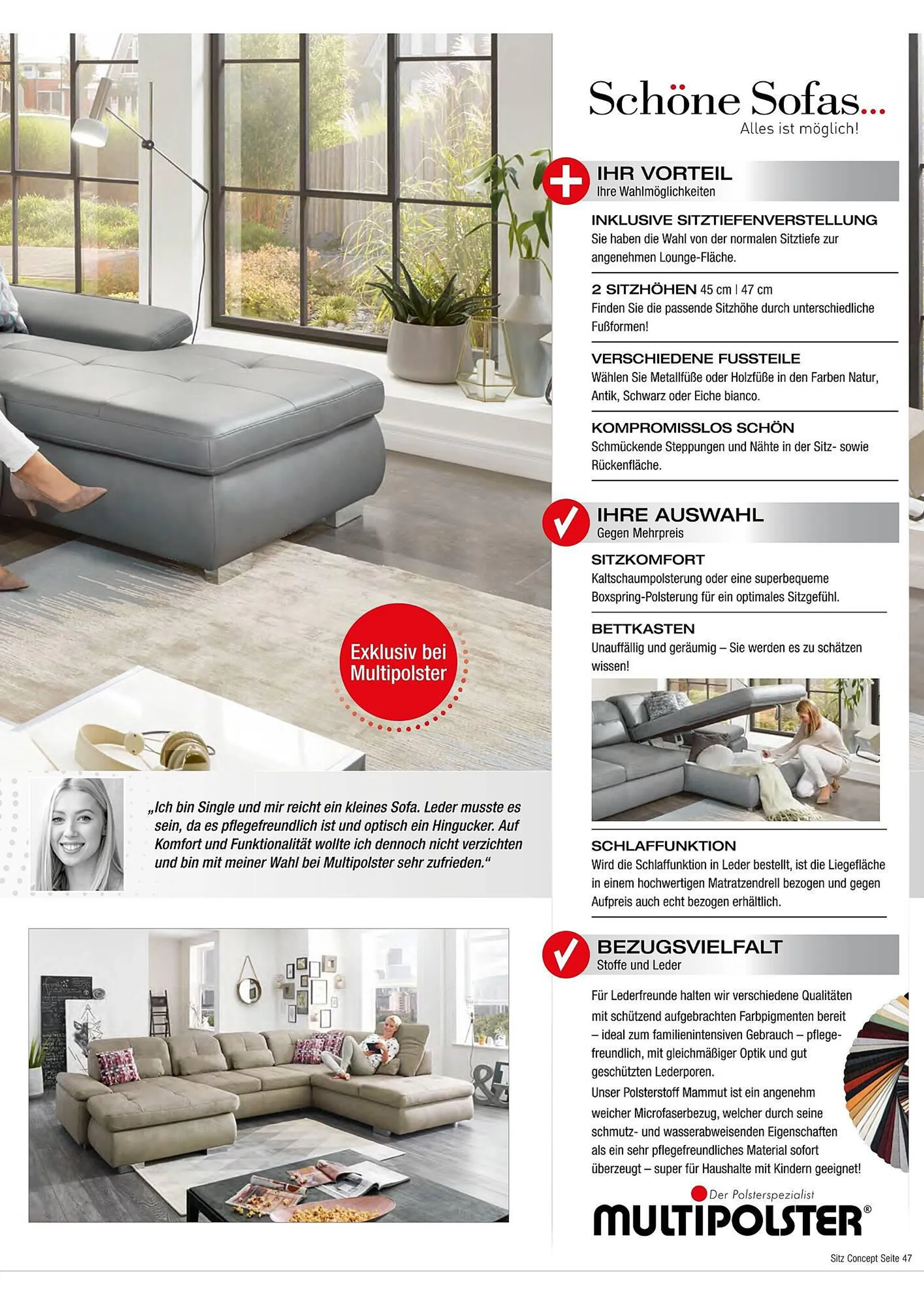 Multipolster Prospekt - Die Sofa Marke - 47