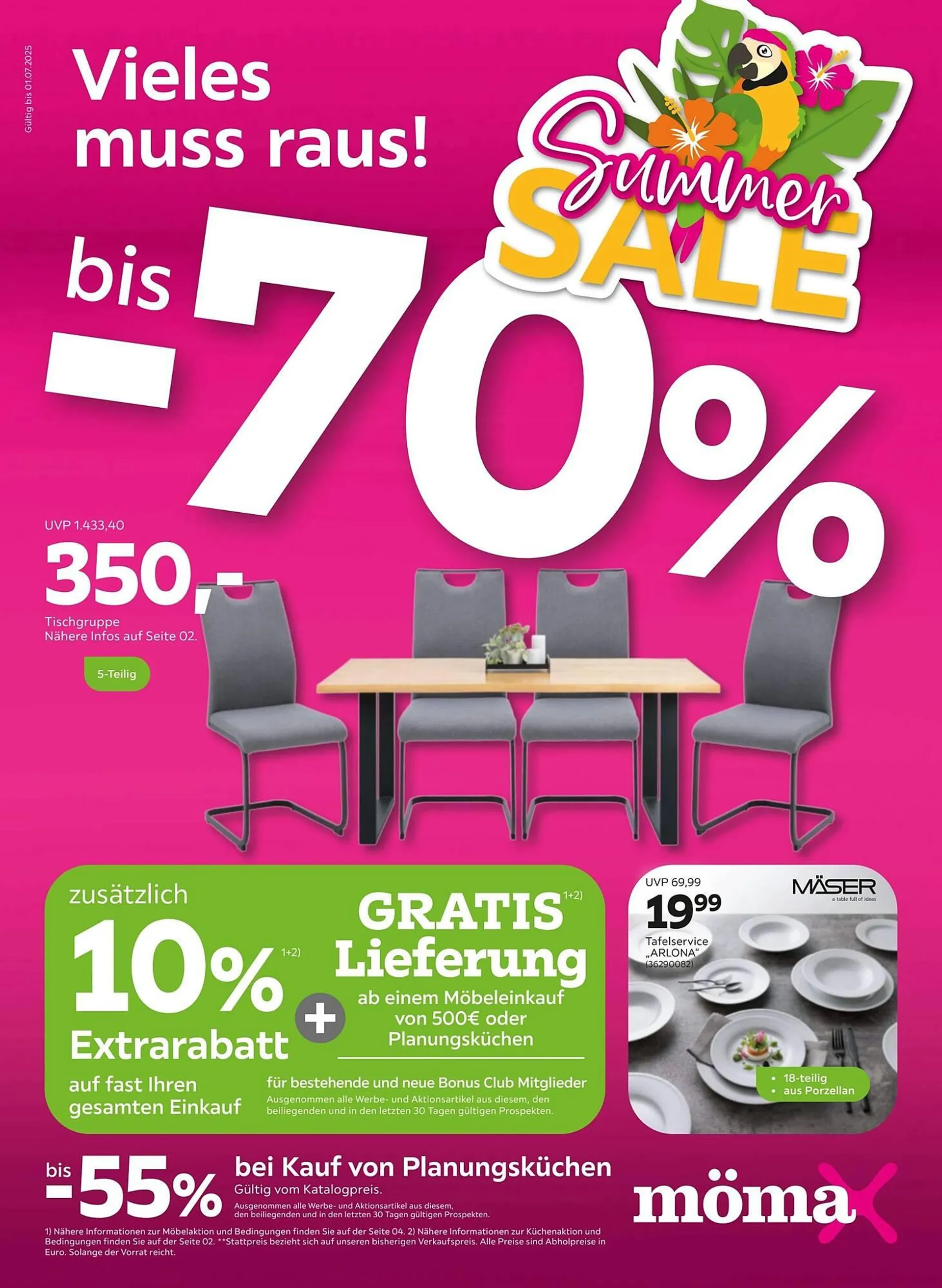 Mömax Prospekt von 23. Juni bis 2. Juli 2025 - Prospekt seite 1