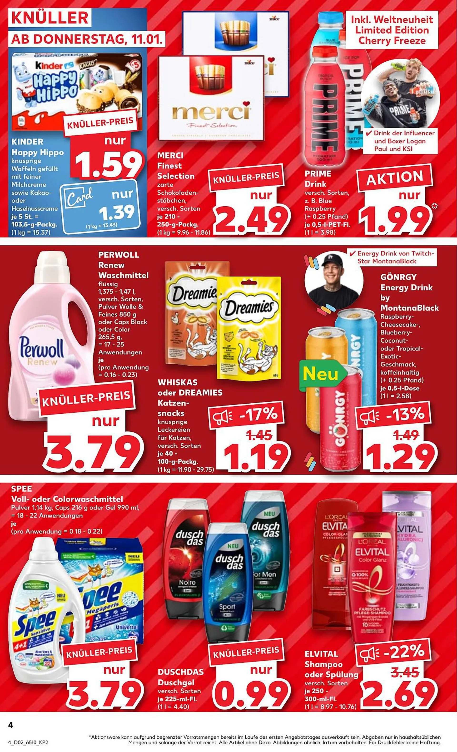 Kaufland Prospekt von 11. Januar bis 17. Januar 2024 - Prospekt seite 4