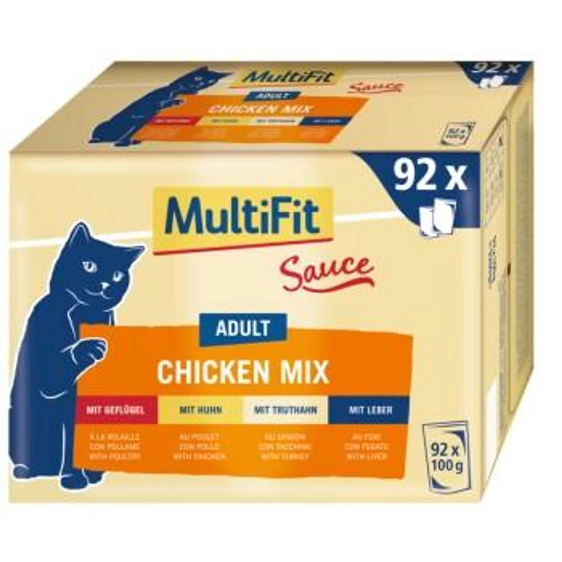 MultiFit Adult Chicken Mix Multipack XXL 92x100g