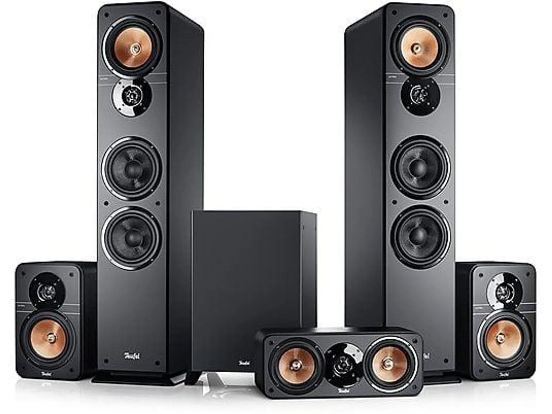 TEUFEL ULTIMA 40 Surround "5.1-Set" 5.1-Heimkino-Set, Bluetooth, Schwarz)