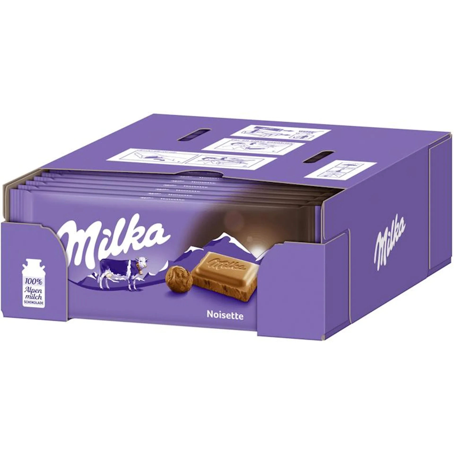 Milka Tafelschokolade Noisette 23 x 100 g (2,3 kg)