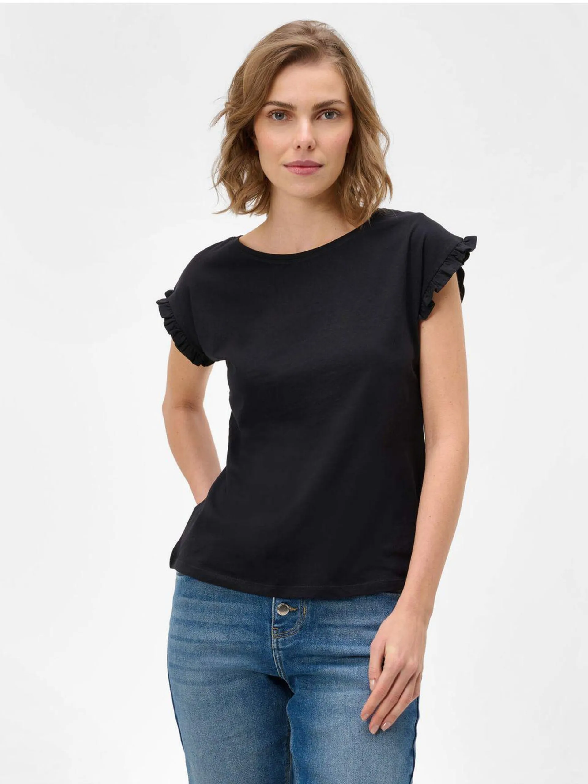 Schwarzes T-shirt ORSAY