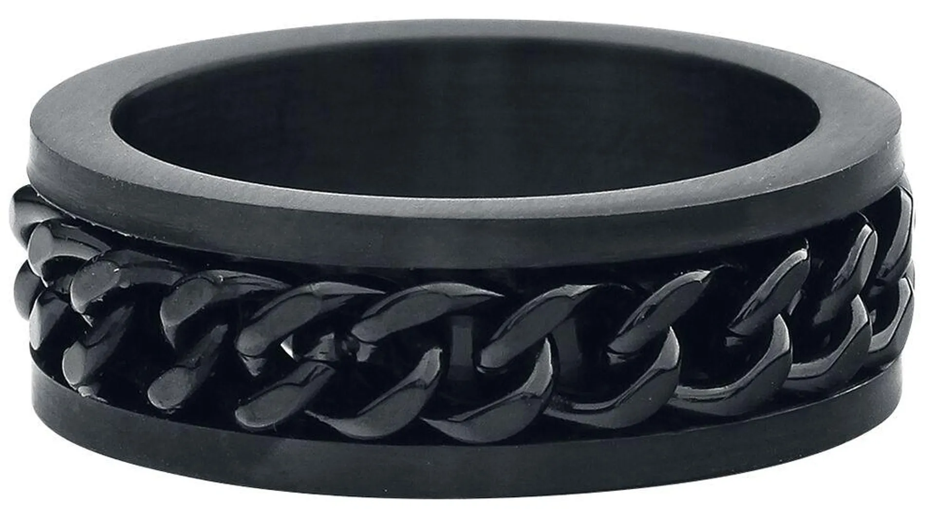 "Mesh Steel" Ring schwarz von etNox hard and heavy