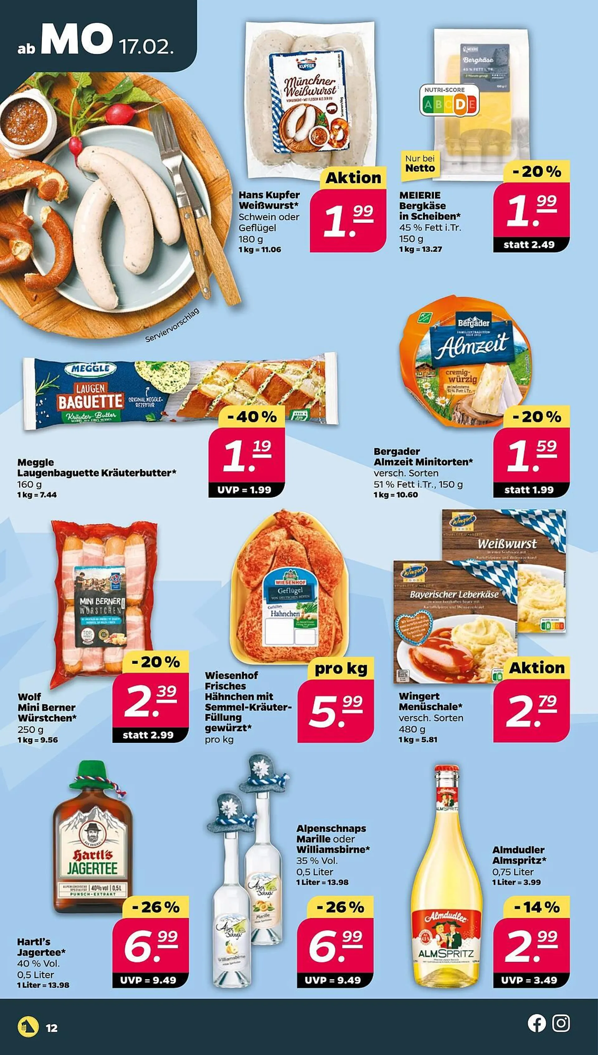 NETTO Prospekt von 17. Februar bis 22. Februar 2025 - Prospekt seite 12