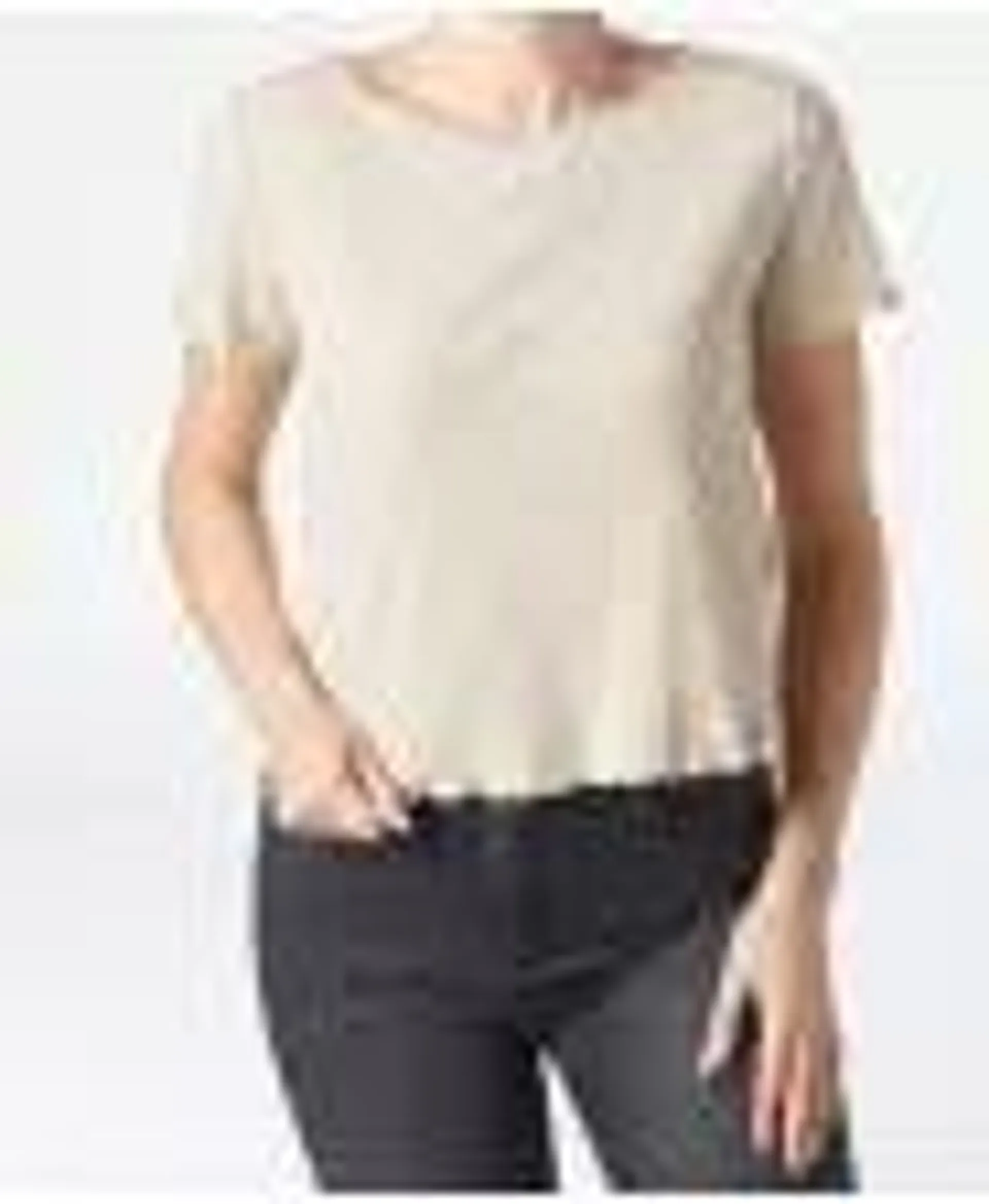 T-Shirt cropped Janina, Wellenkanten