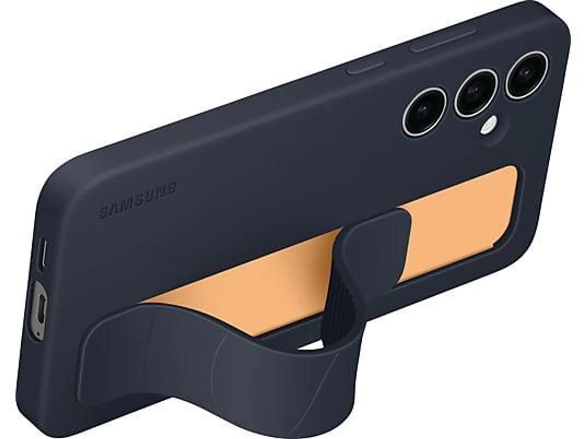 SAMSUNG Standing Grip Case, Backcover, Samsung, Galaxy S24 FE, Black