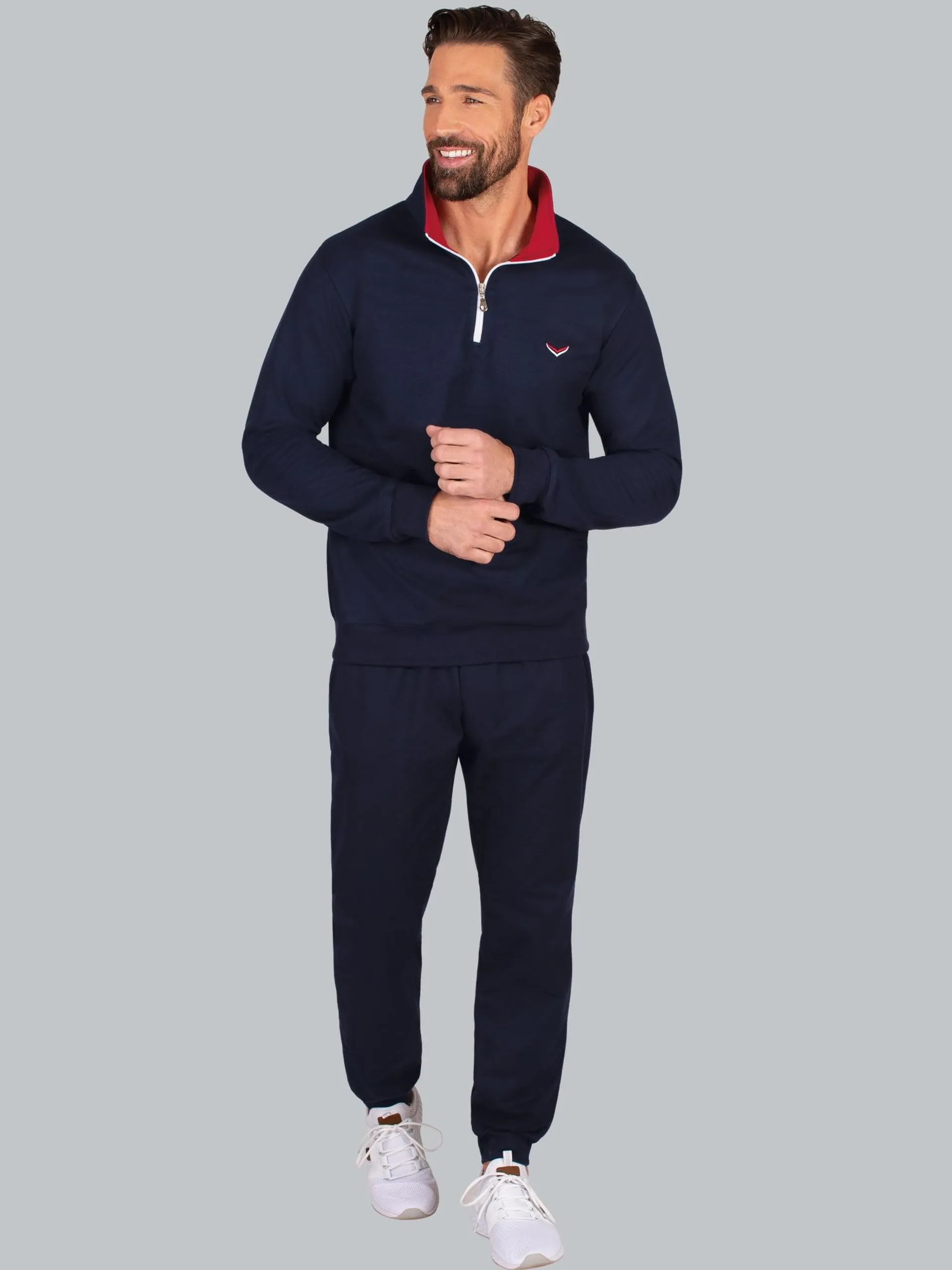 Herren Jogginganzug in Sweat-Qualität Navy