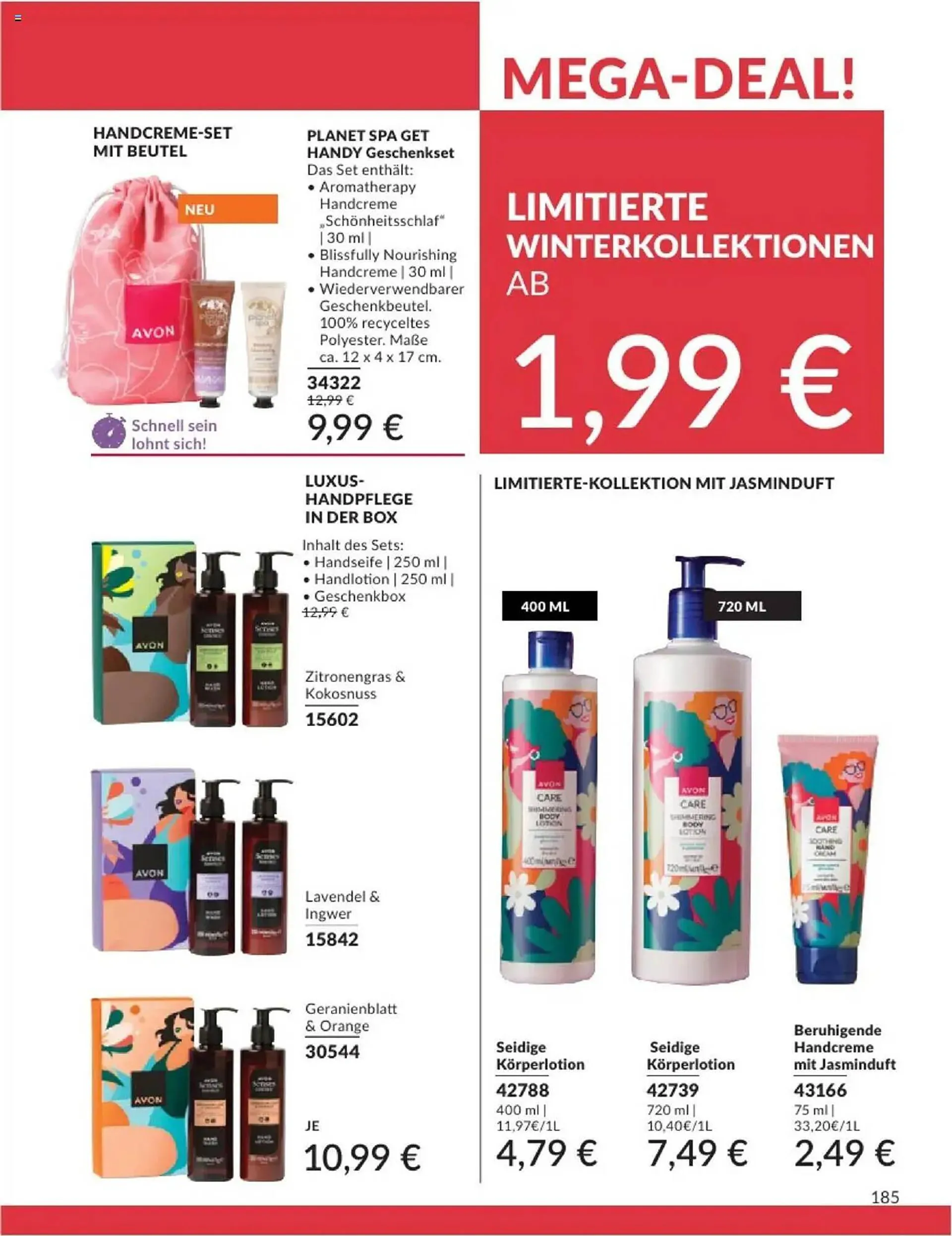 Avon Prospekt von 1. Januar bis 31. Januar 2025 - Prospekt seite 185