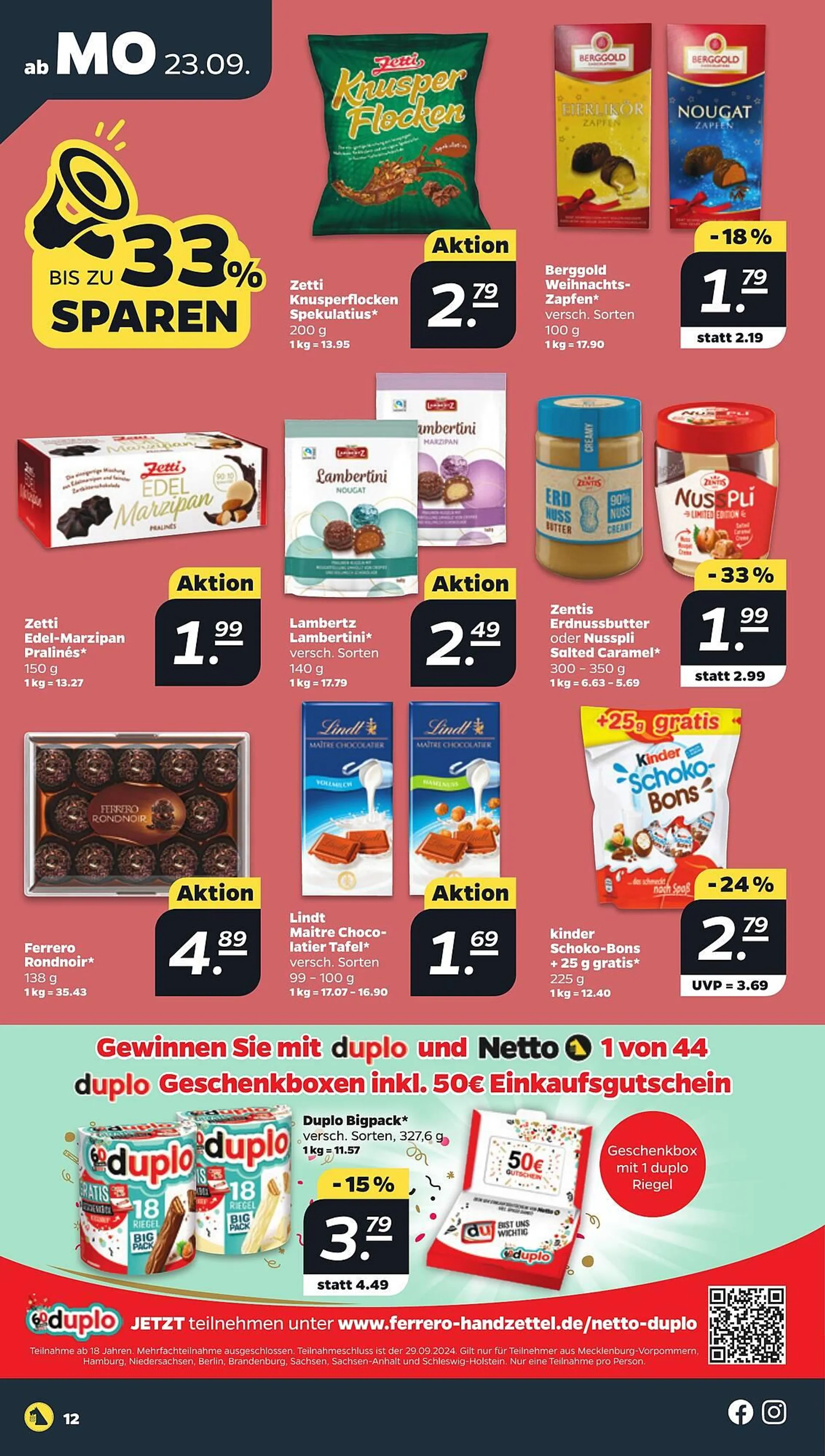 NETTO Prospekt von 23. September bis 28. September 2024 - Prospekt seite 12