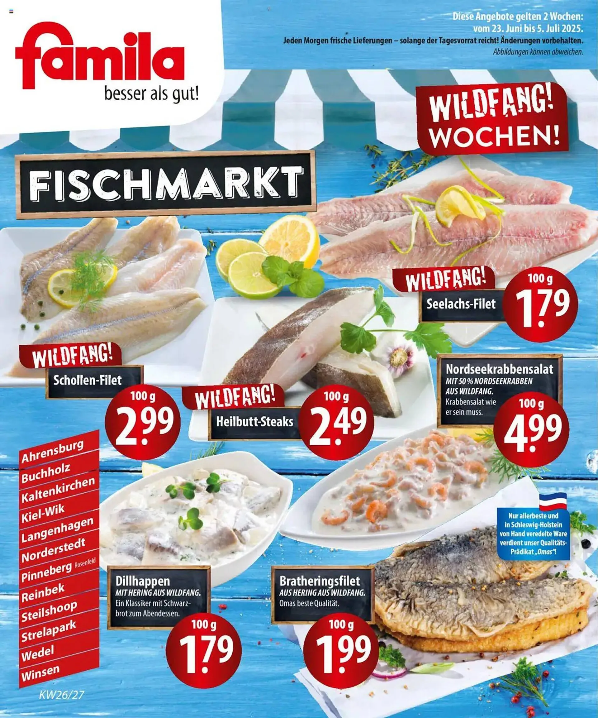 Famila Nord Ost Prospekt von 23. Juni bis 5. Juli 2025 - Prospekt seite 1