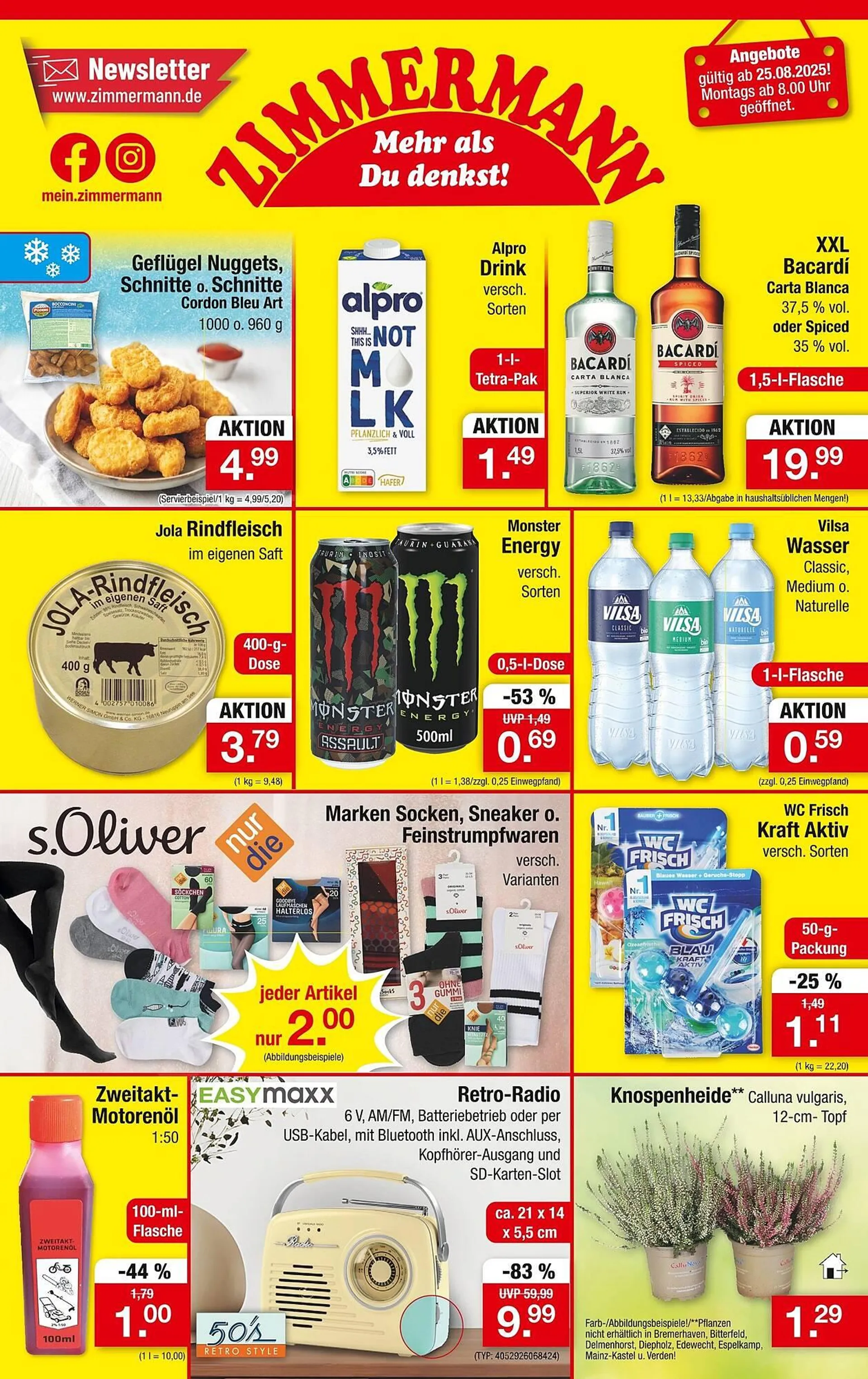 Zimmermann Prospekt von 25. August bis 30. August 2025 - Prospekt seite 1