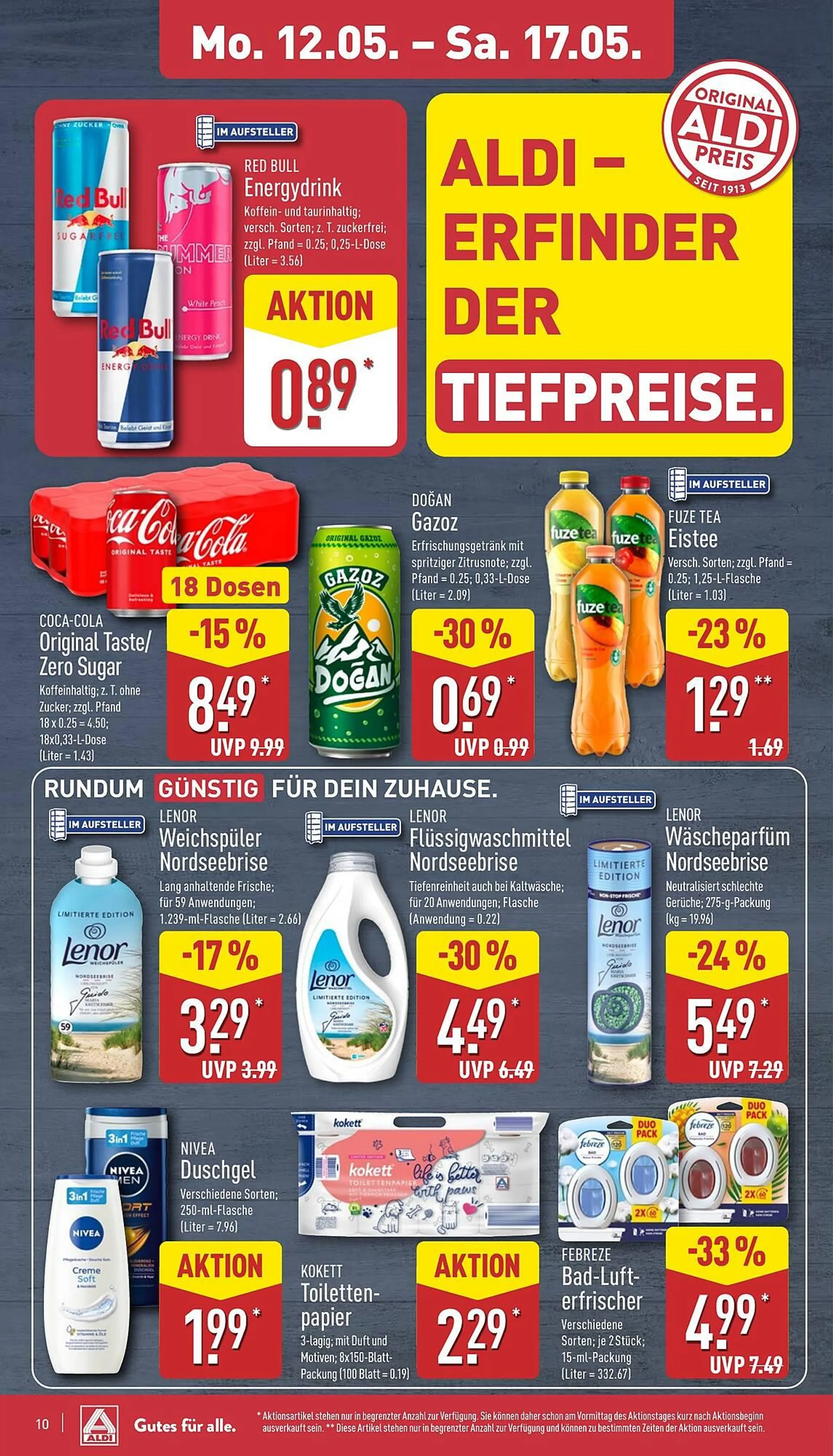 Aldi Nord Prospekt von 12. Mai bis 18. Mai 2025 - Prospekt seite 10