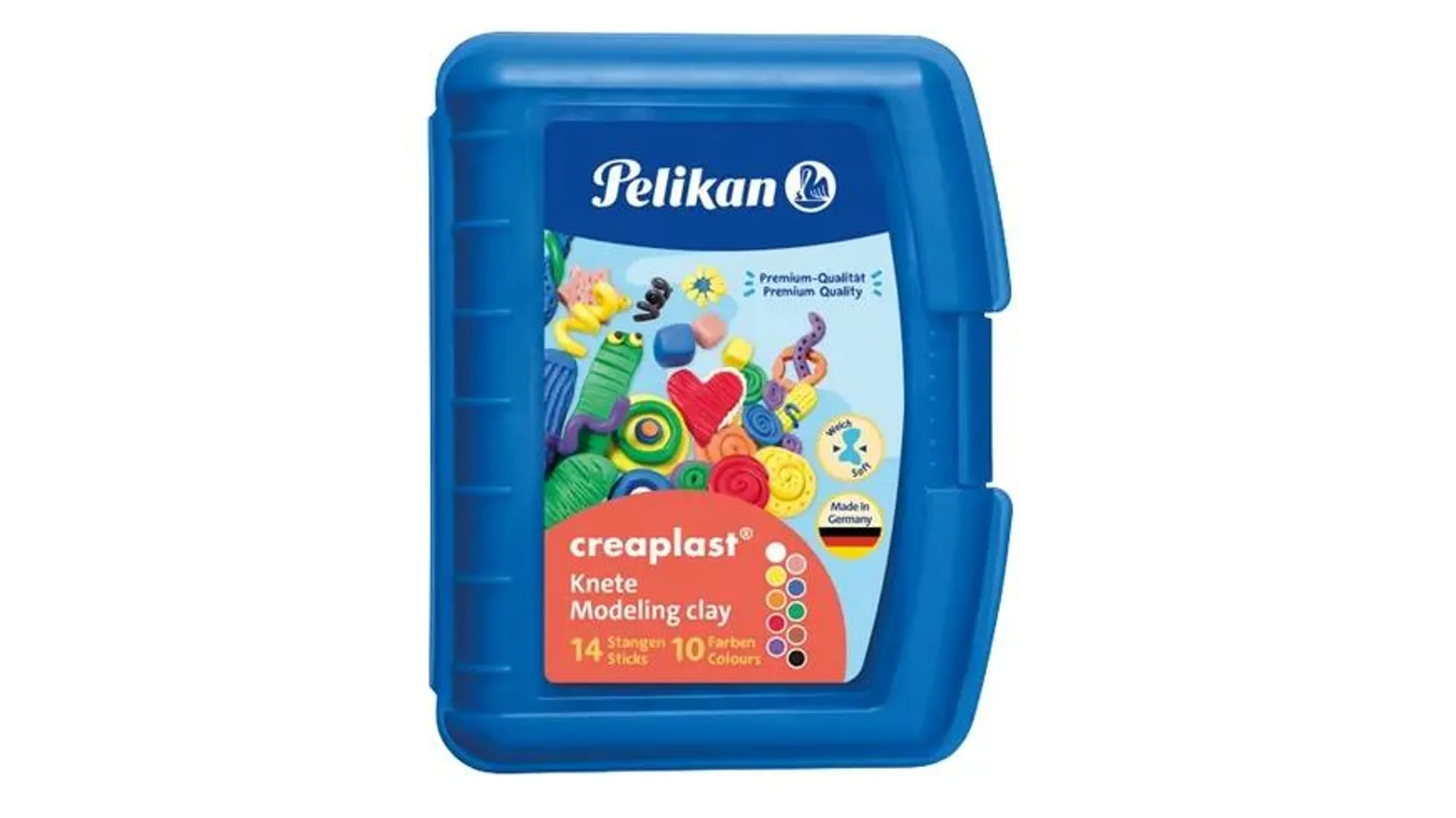 Pelikan Kinderknete creaplast® 10 Farben im blauen Etui