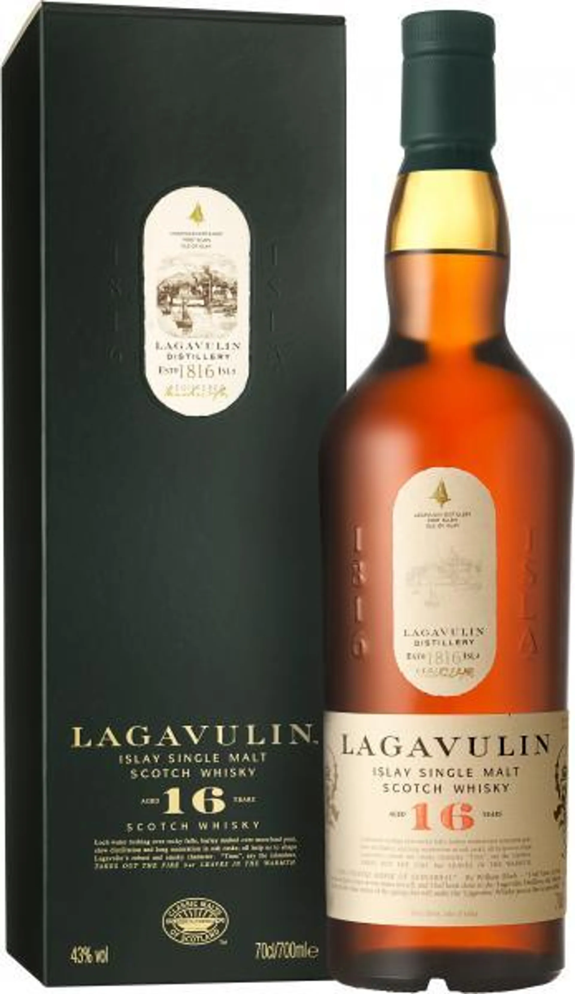 Lagavulin Islay Single Malt Scotch Whisky 16 years