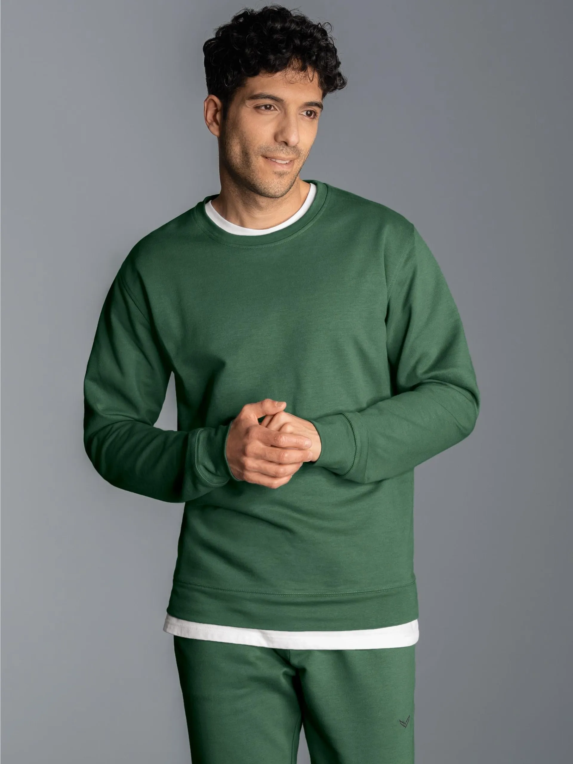 Sweatshirt aus Biobaumwolle Efeu