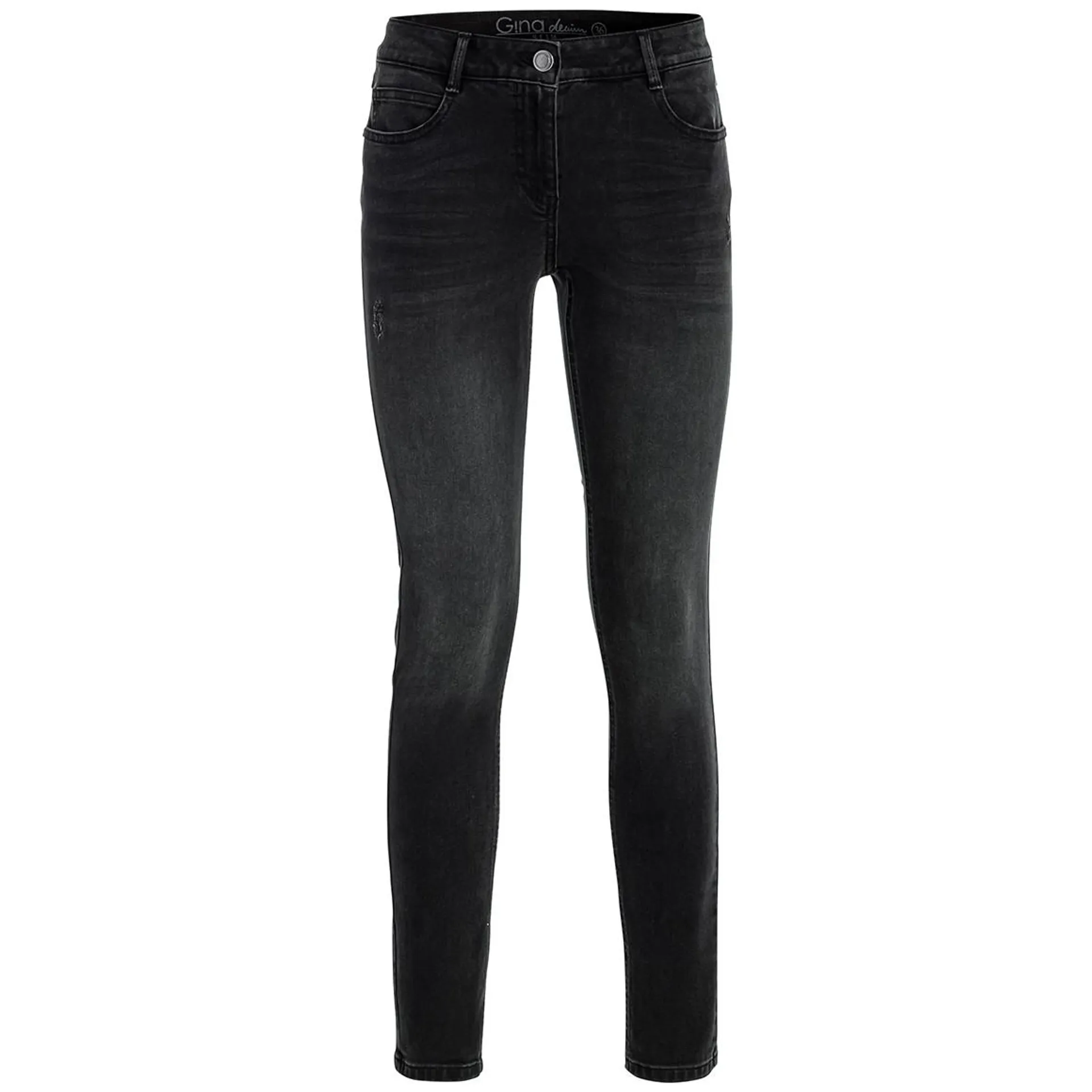 Damen Slim-Jeans in Schwarz