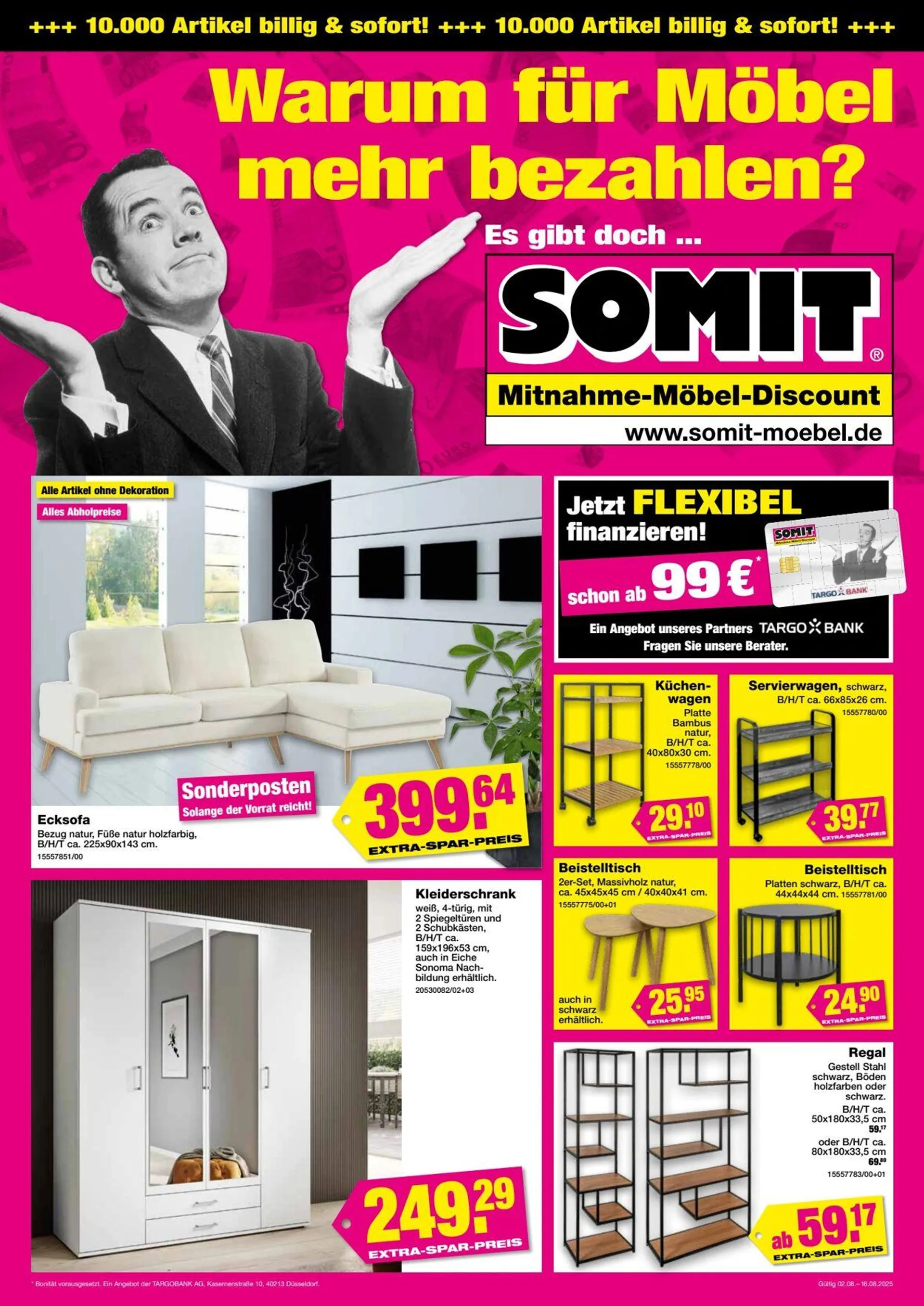 Sommerlad Aktueller Prospekt von 4. August bis 16. August 2025 - Prospekt seite 1