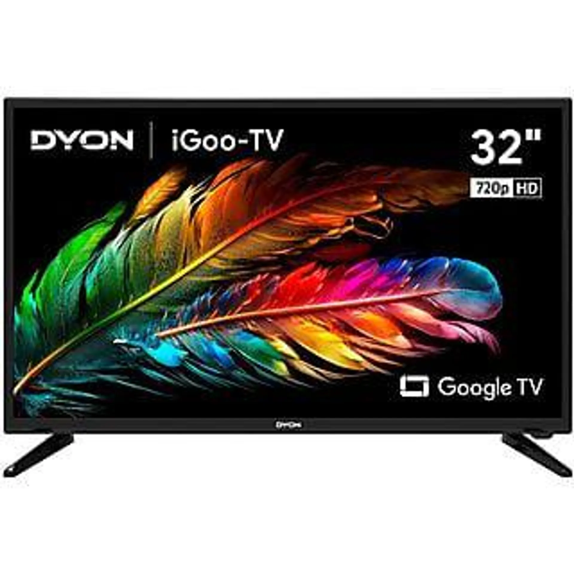 DYON iGoo-TV 32H LED TV (Flat, 32 Zoll / 80 cm, HD, SMART TV, Google TV)