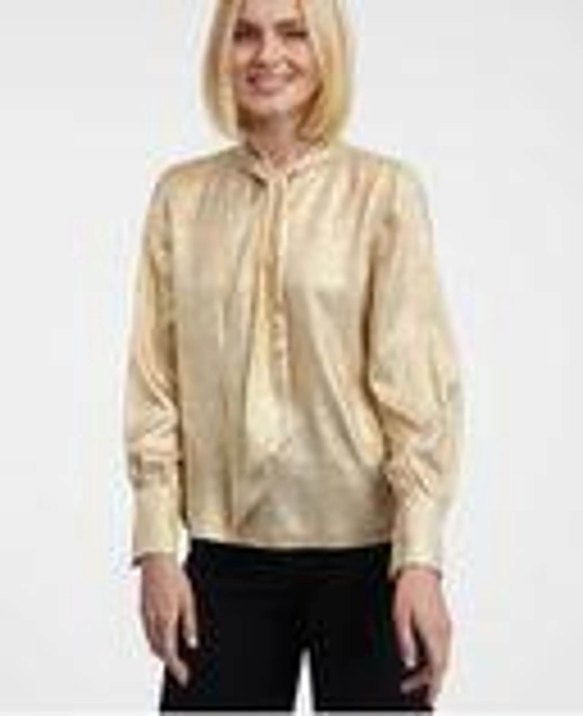 Damen-Satinbluse in Gold ORSAY