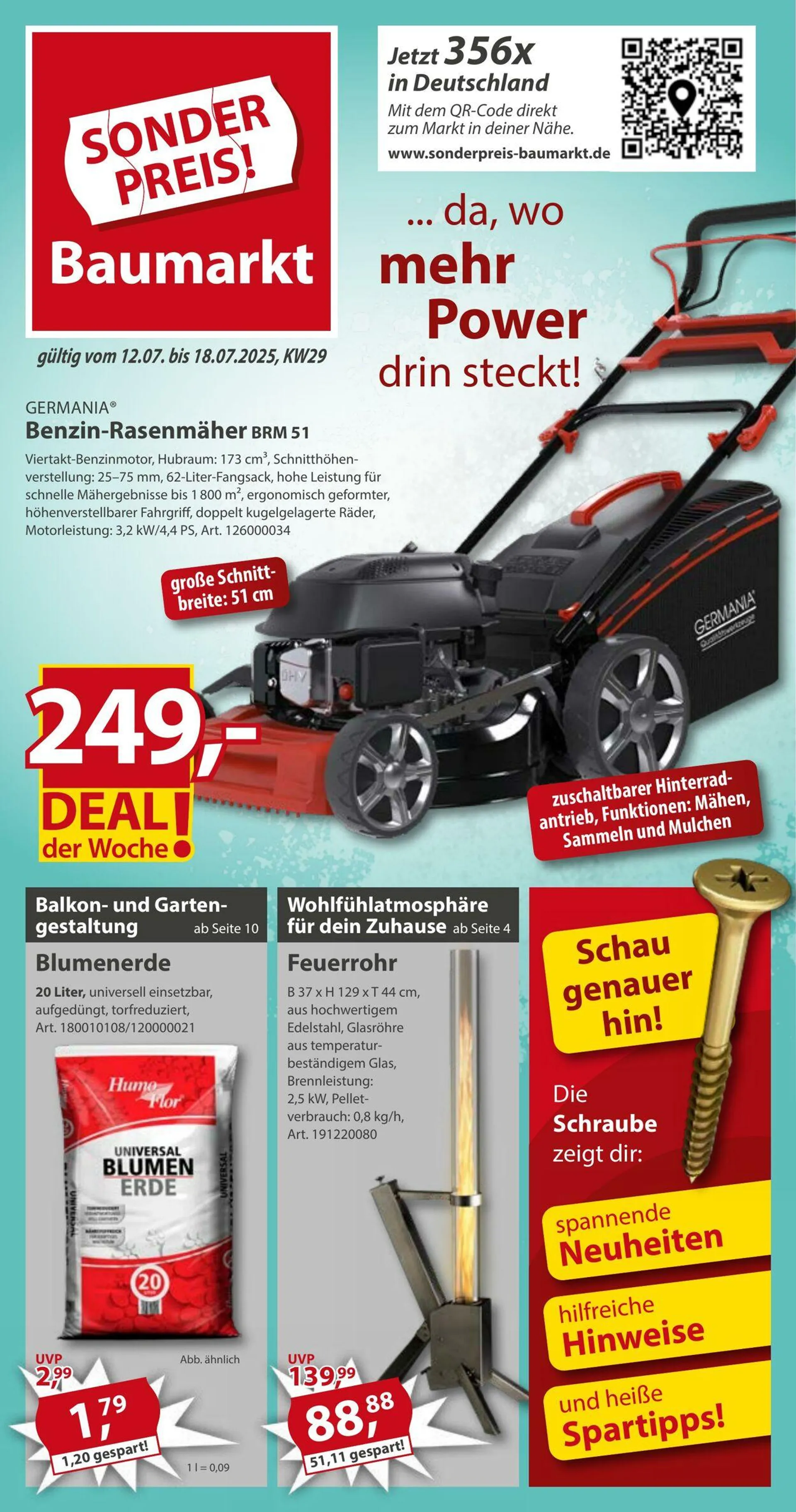 Sonderpreis Baumarkt Aktueller Prospekt von 5. Juli bis 19. Juli 2025 - Prospekt seite 1