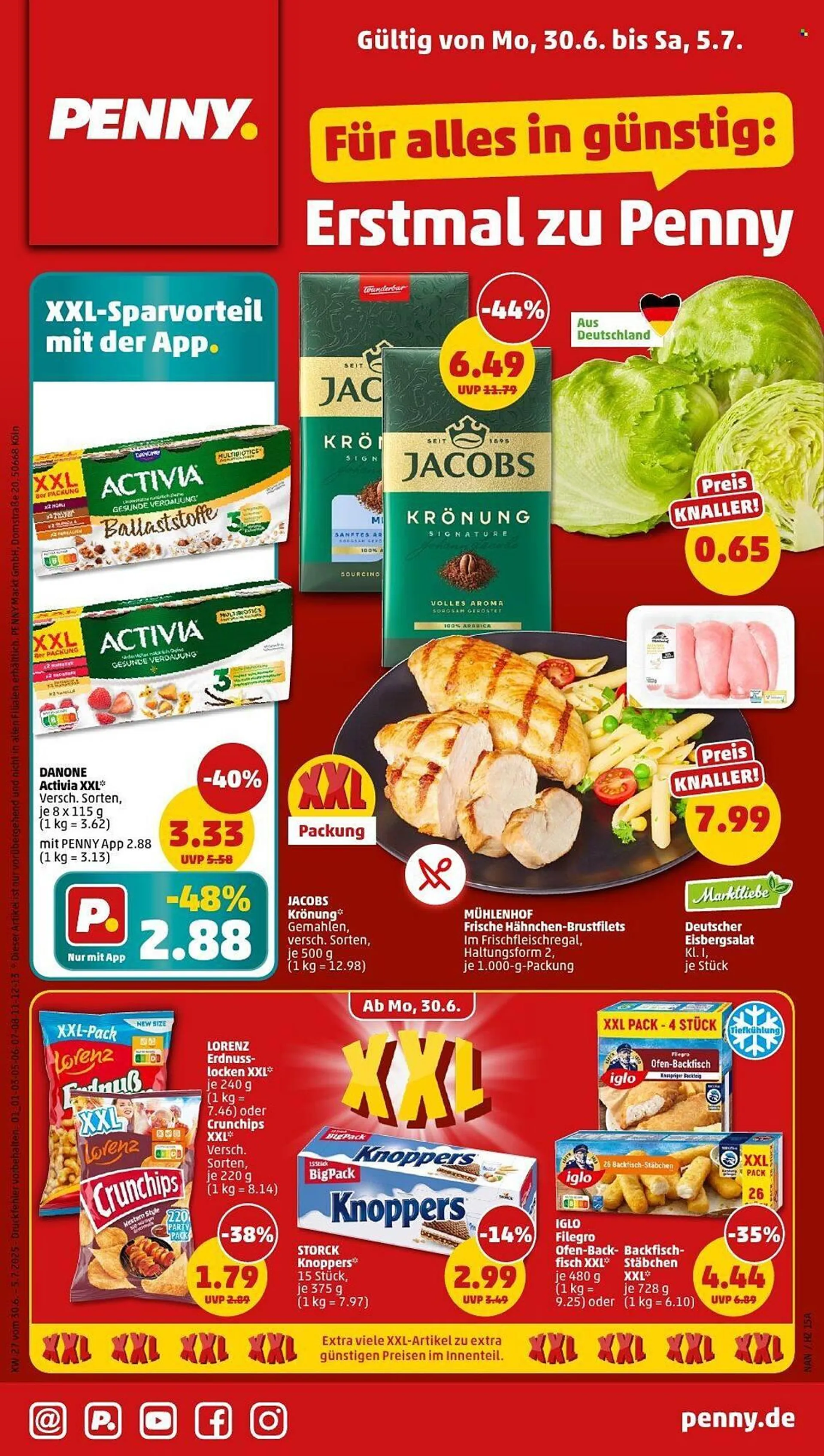 PENNY Prospekt von 30. Juni bis 5. Juli 2025 - Prospekt seite 1