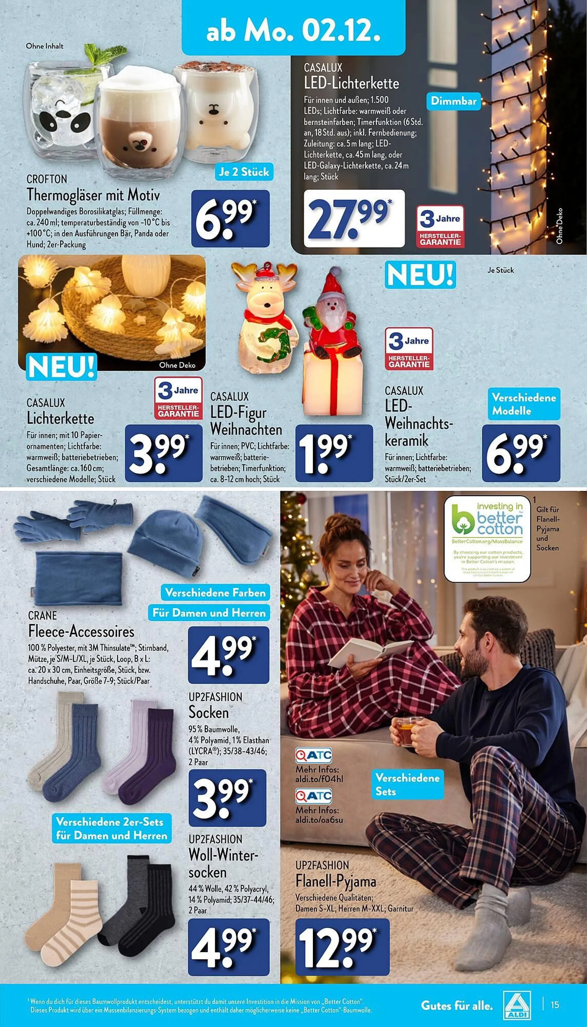 Aldi Nord Prospekt von 2. Dezember bis 7. Dezember 2024 - Prospekt seite 15