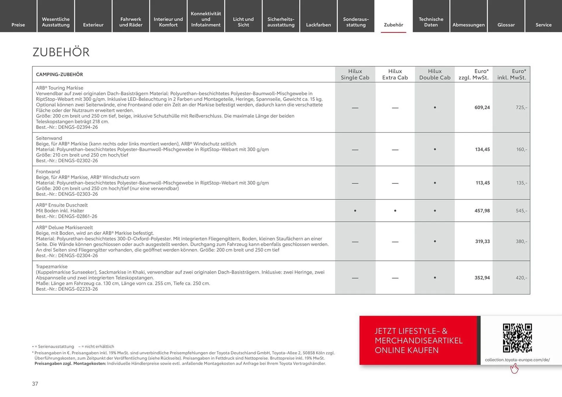 Toyota Prospekt von 10. August bis 10. August 2025 - Prospekt seite 37