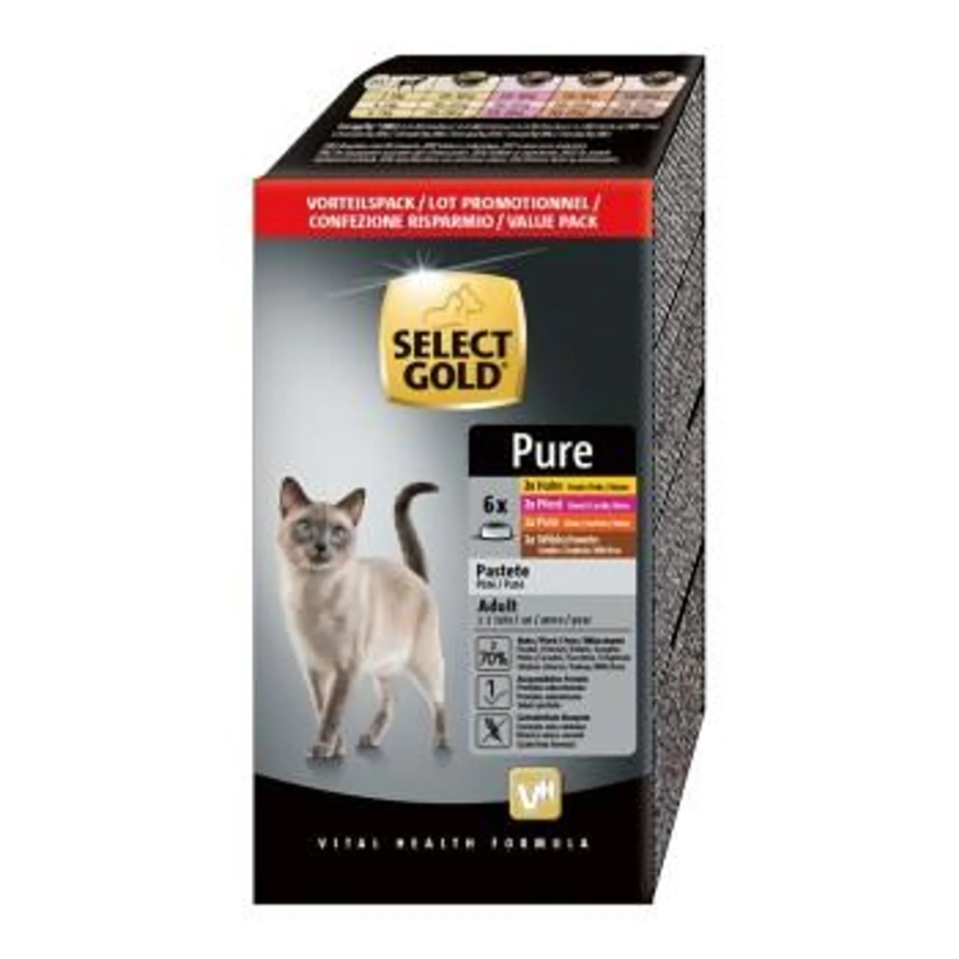 SELECT GOLD Adult Pure 6x85g