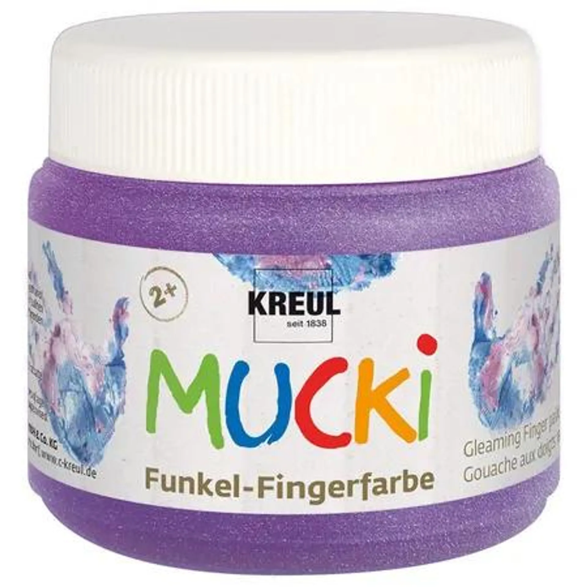 MUCKI Funkel-Fingerfarbe Zauber-Lila 150 ml