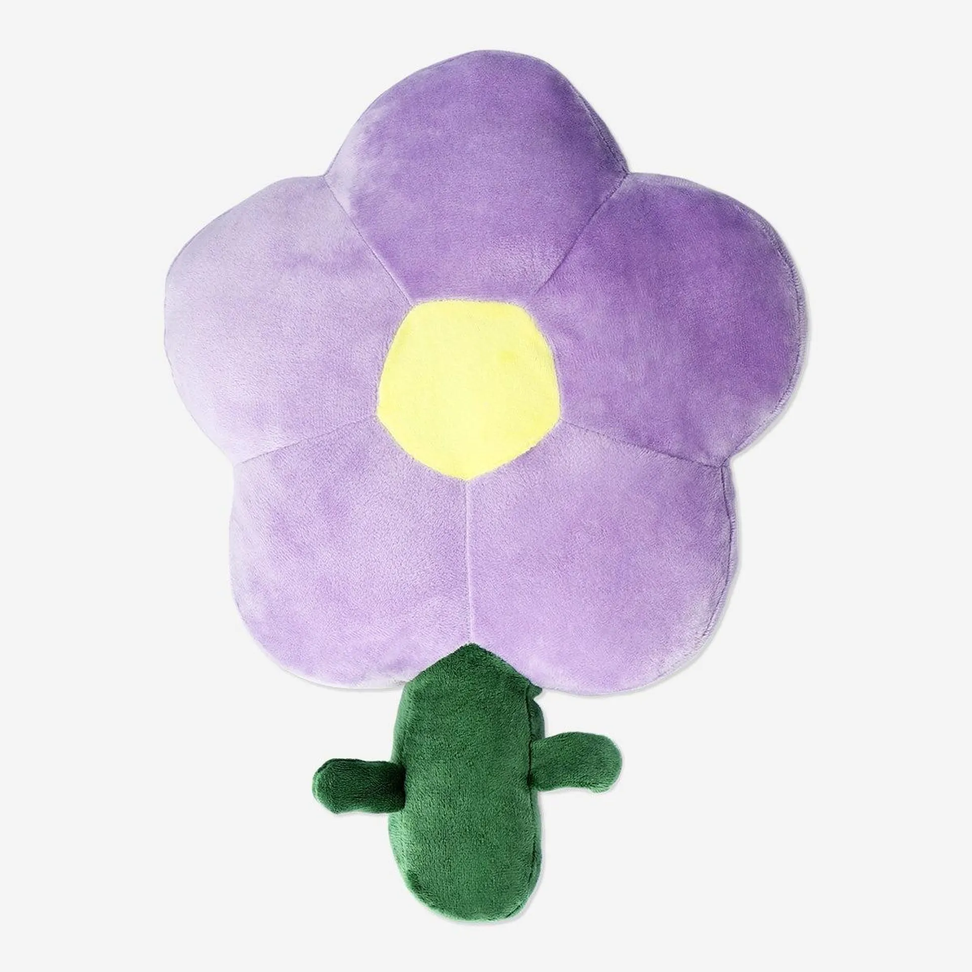 Flower shaped cuddly cushion