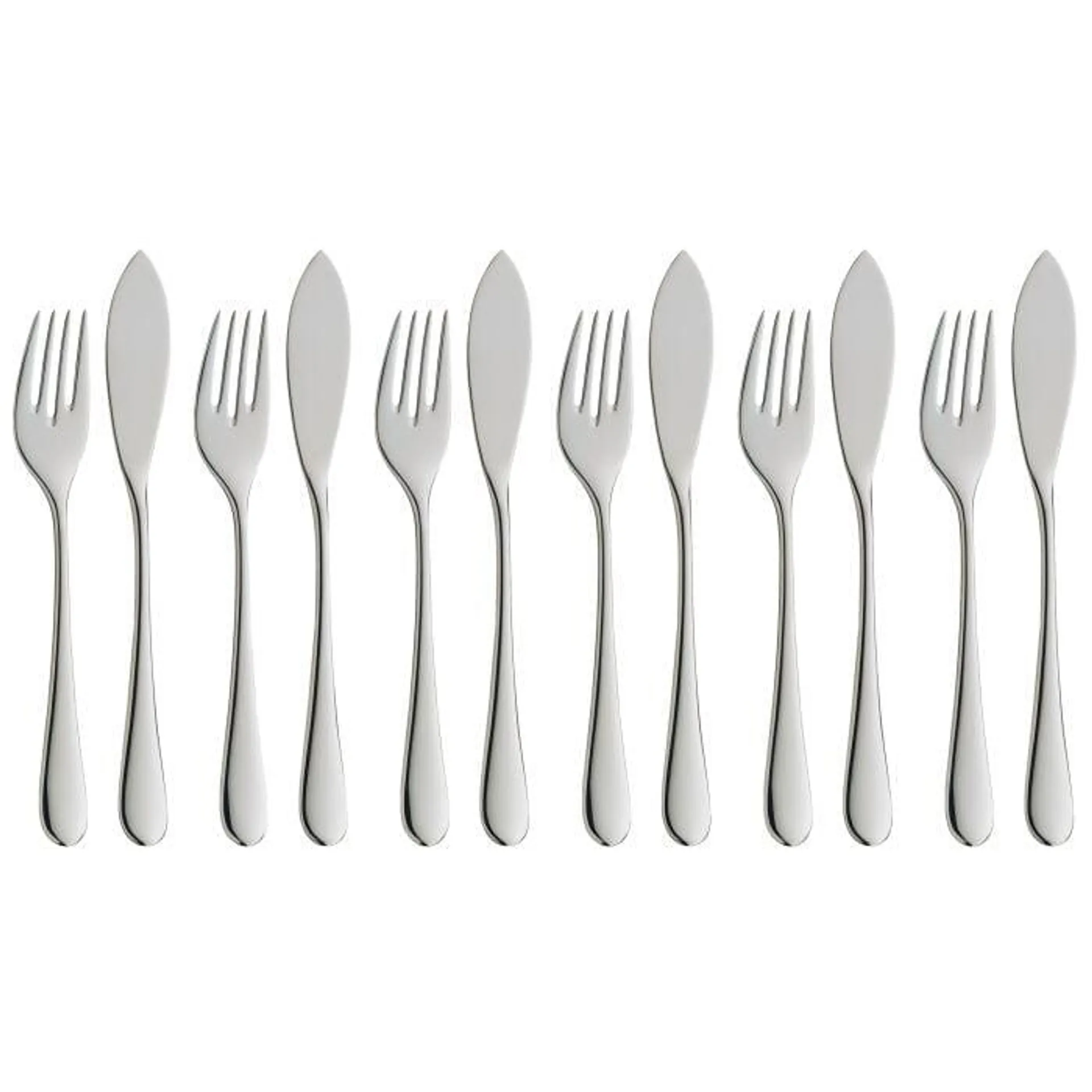 Merit Fischbesteck-Set, 12-teilig, Cromargan protect®