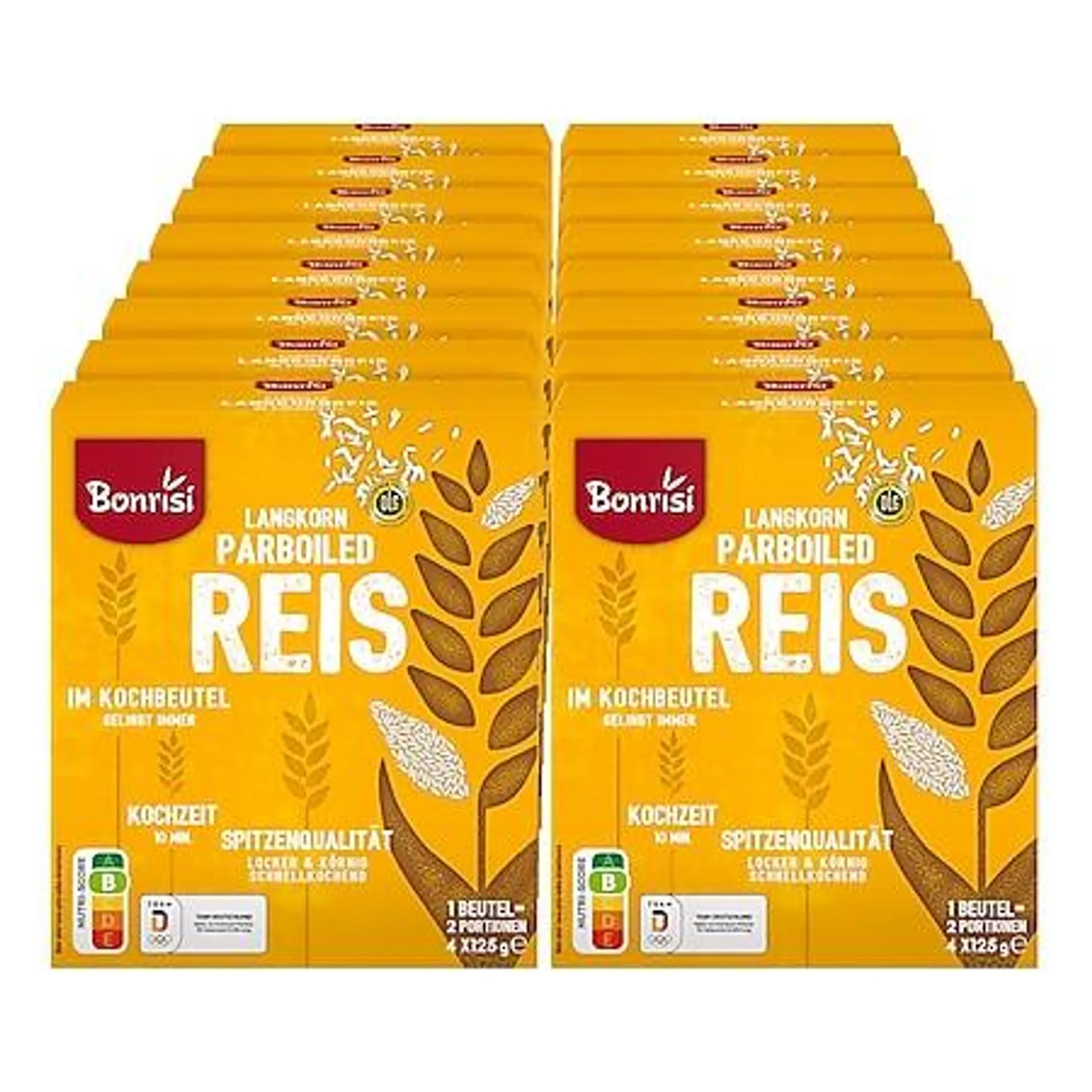 Bonrisi Schnellkochreis 500 g, 16er Pack