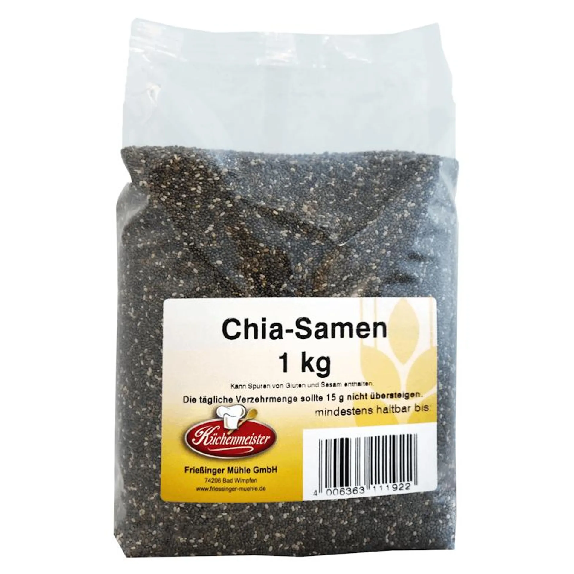 Küchenmeister Chiasamen schwarz (1kg)