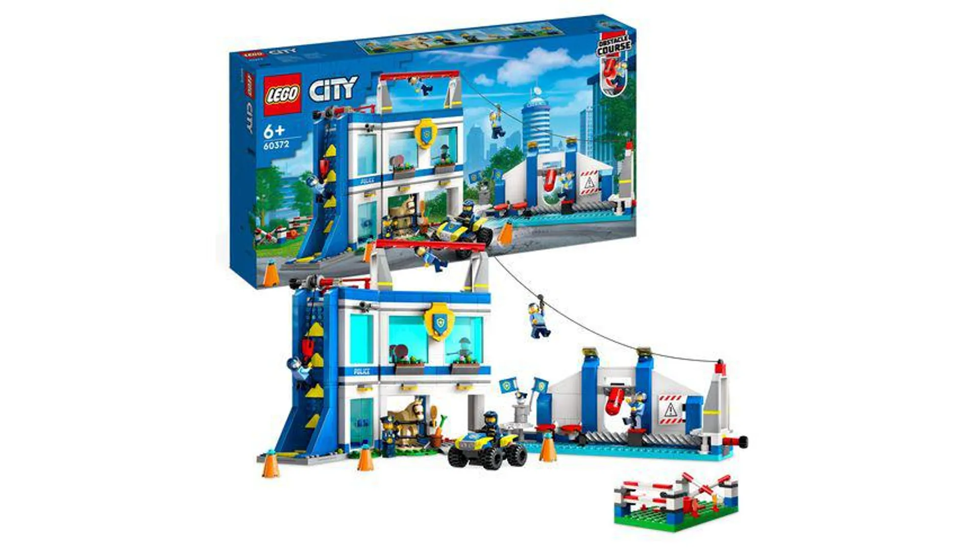 LEGO City 60372 Polizeischule Set mit Pferd und Hindernisstrecke