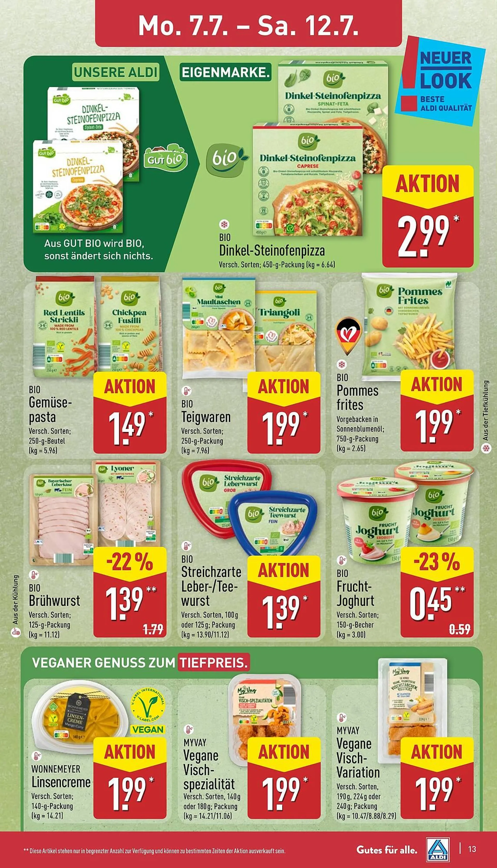 Aldi Nord Prospekt von 7. Juli bis 12. Juli 2025 - Prospekt seite 13