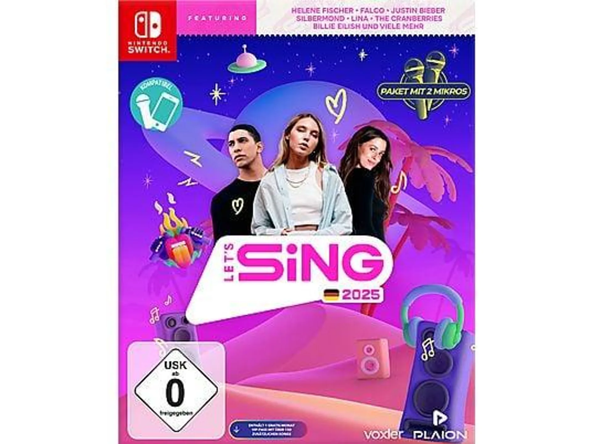 Let's Sing 2025 German Version [+ 2 Mics] - [Nintendo Switch]