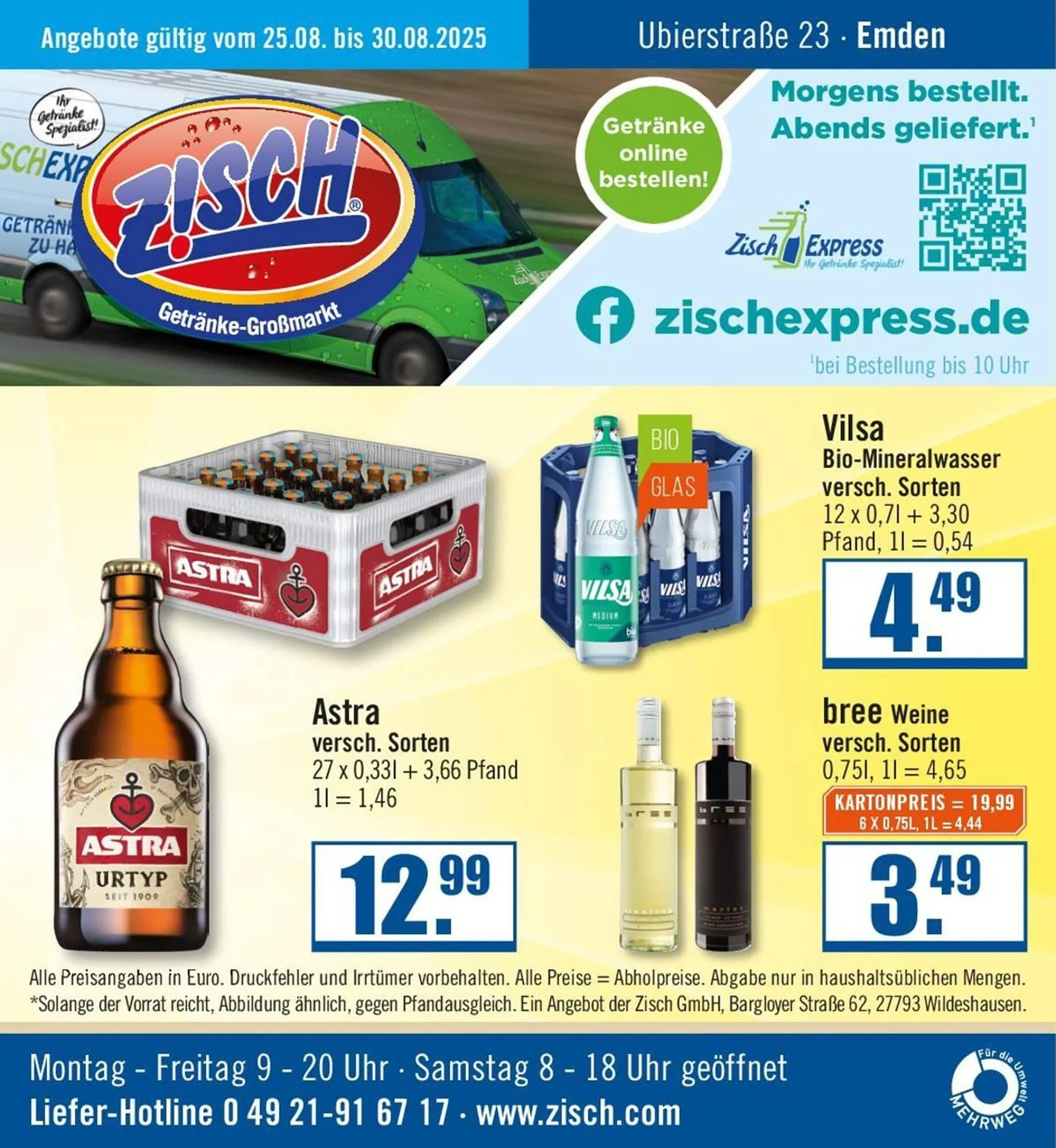Zisch Prospekt von 24. August bis 30. August 2025 - Prospekt seite 1