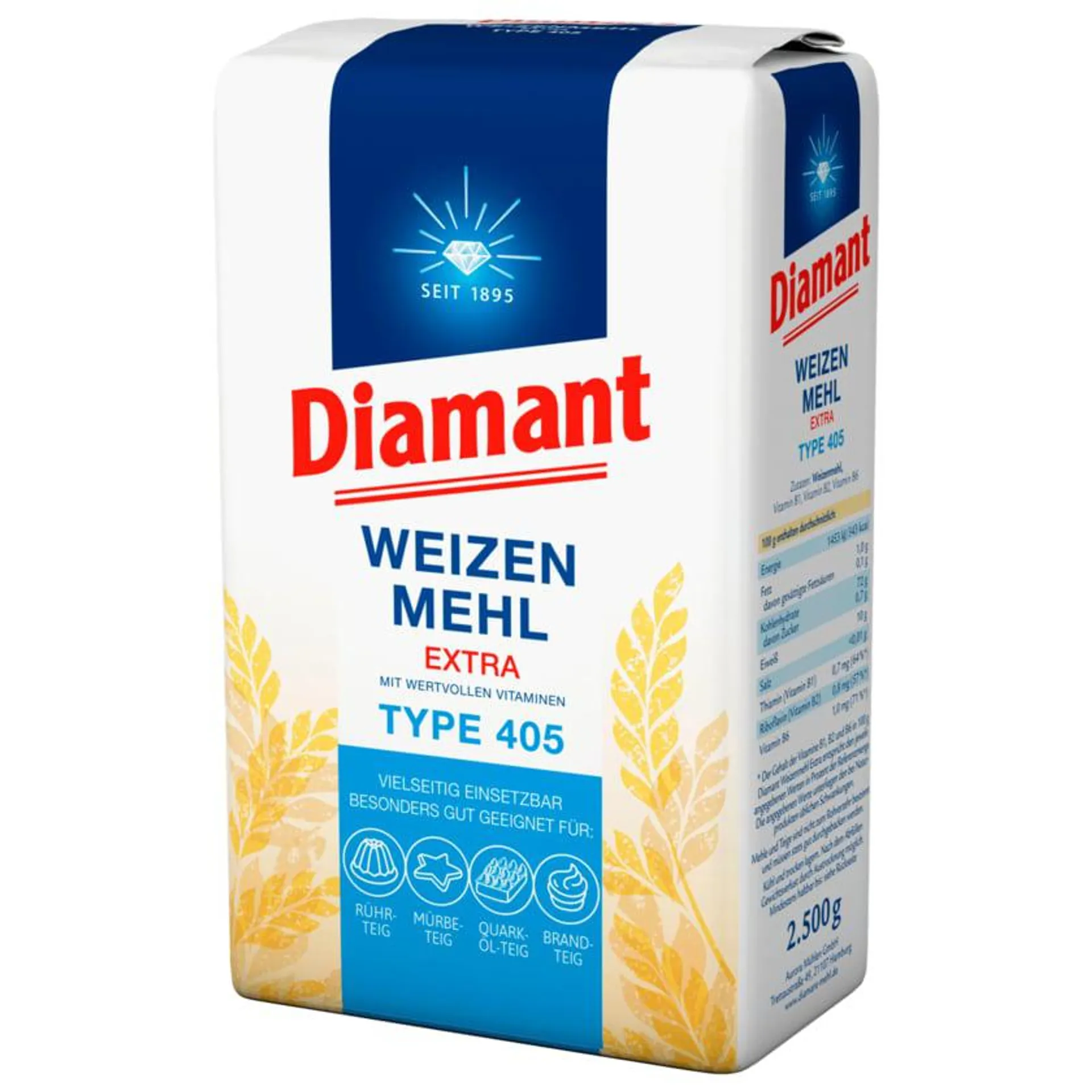 Diamant Weizenmehl extra Type 405 2,5kg