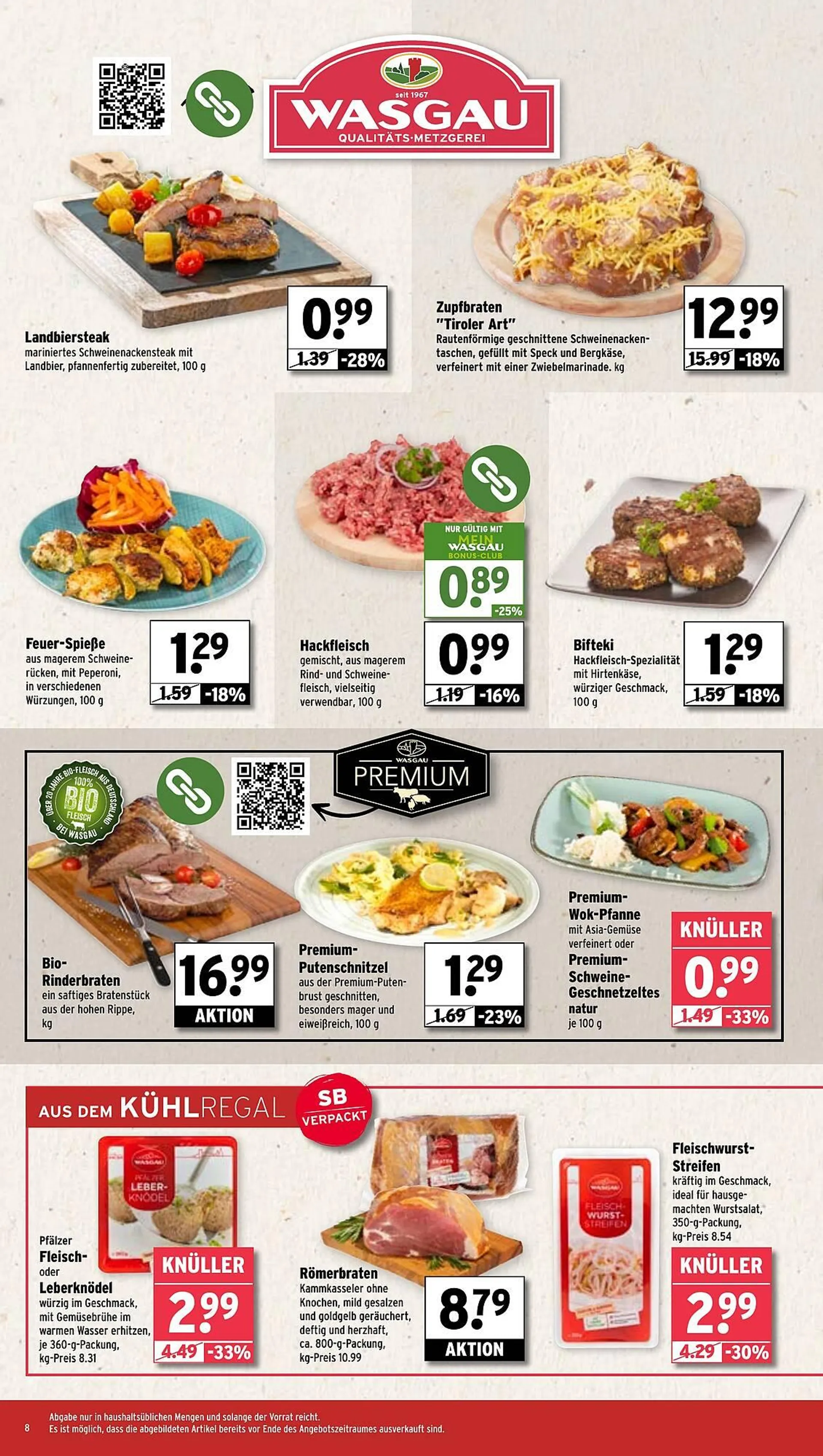 Wasgau Prospekt von 17. Februar bis 22. Februar 2025 - Prospekt seite 8