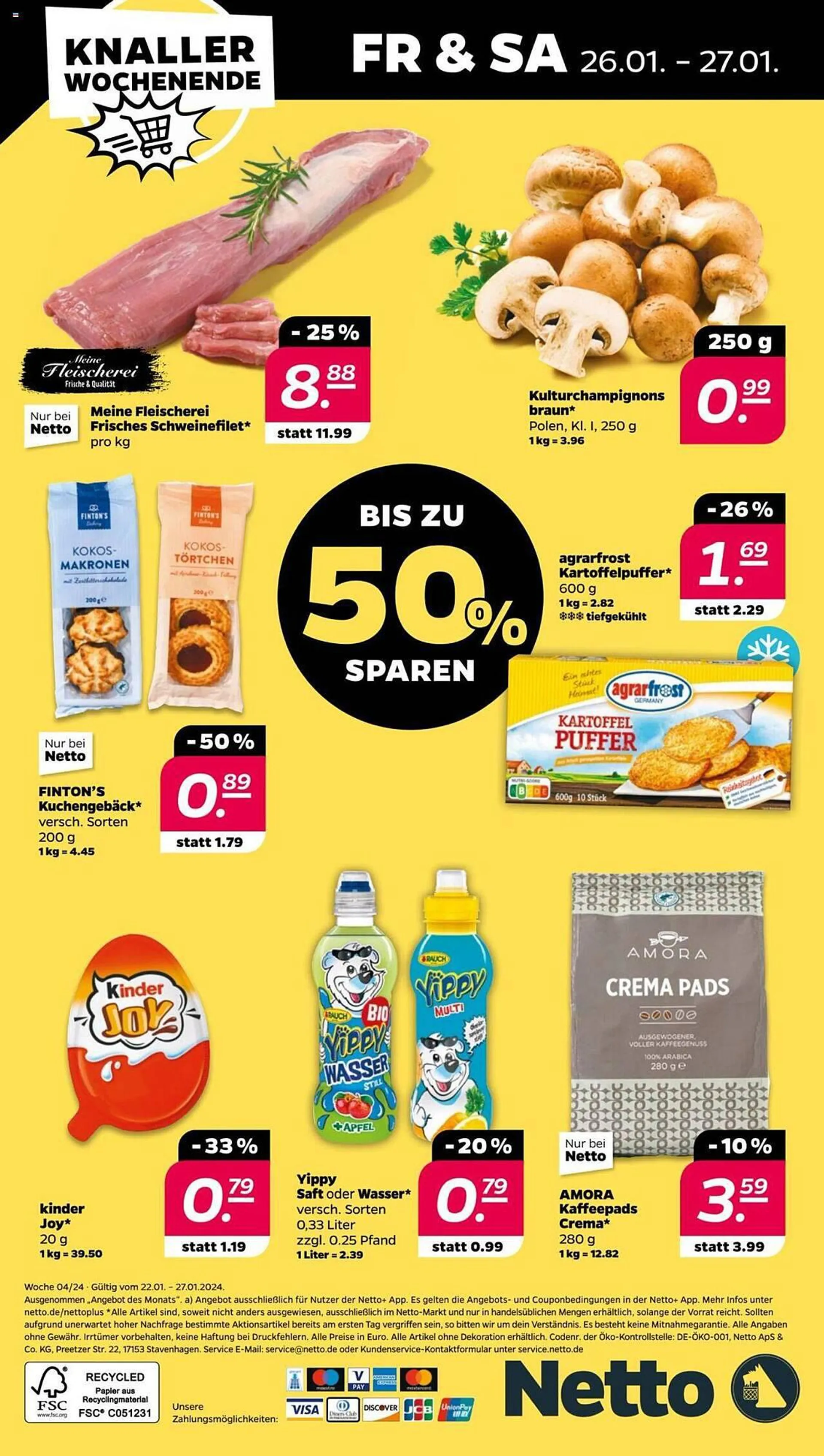 NETTO Prospekt von 22. Januar bis 27. Januar 2024 - Prospekt seite 28