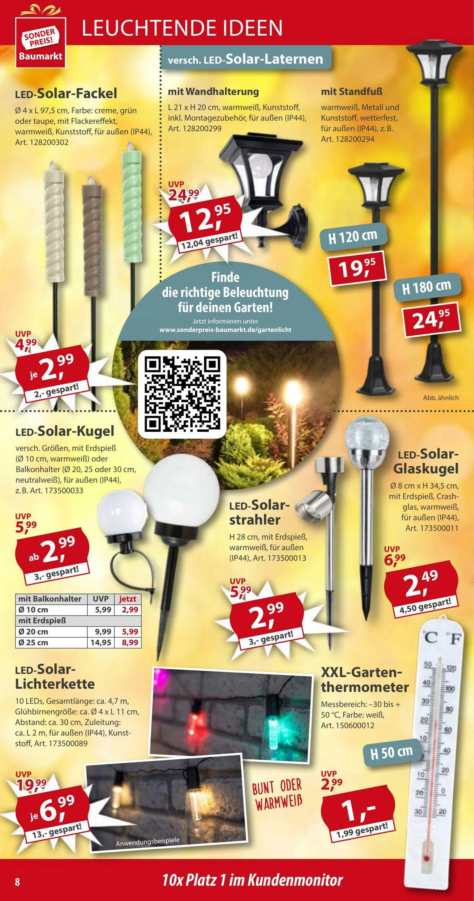 Sonderpreis Baumarkt Aktueller Prospekt von 10. Mai bis 24. Mai 2025 - Prospekt seite 8