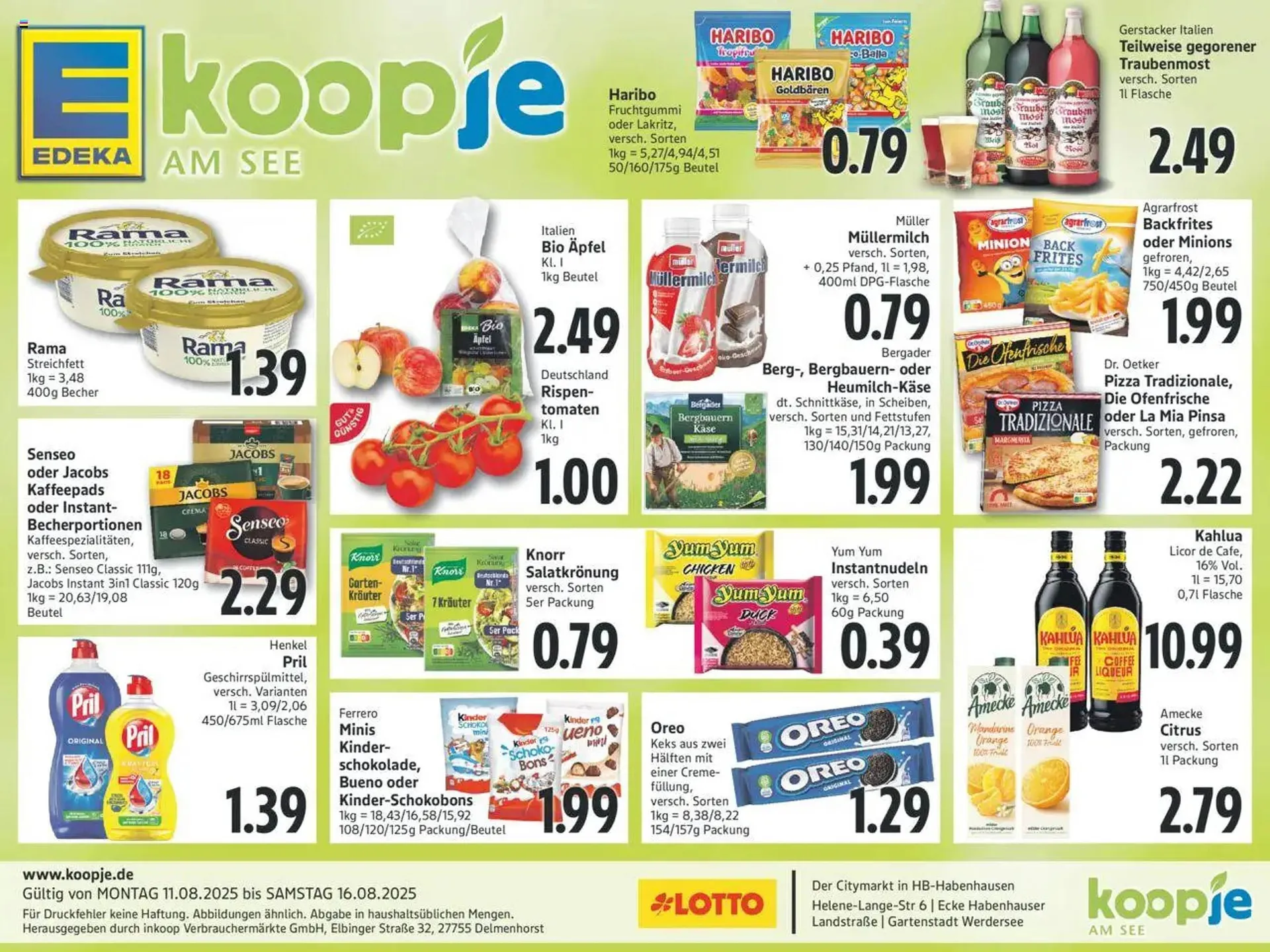 inkoop Prospekt von 11. August bis 16. August 2025 - Prospekt seite 1