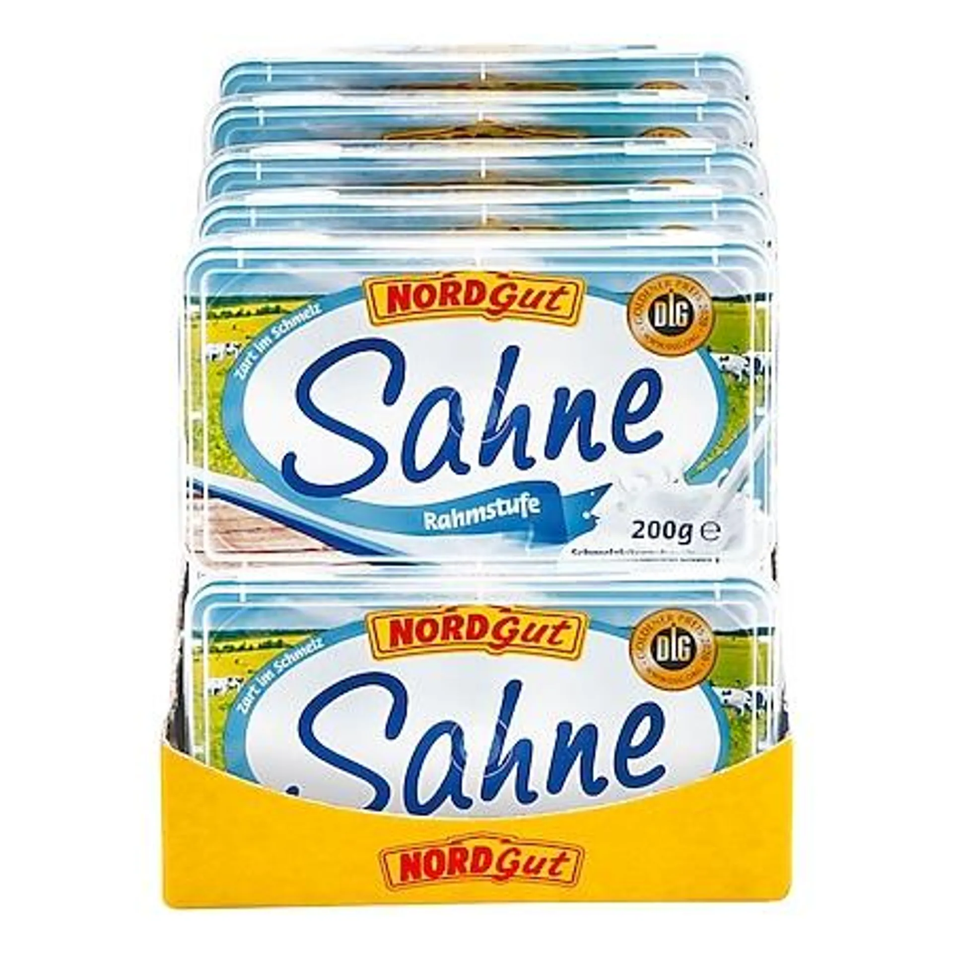 Nordgut Schmelzkäsezubereitung Sahne 200 g, 10er Pack