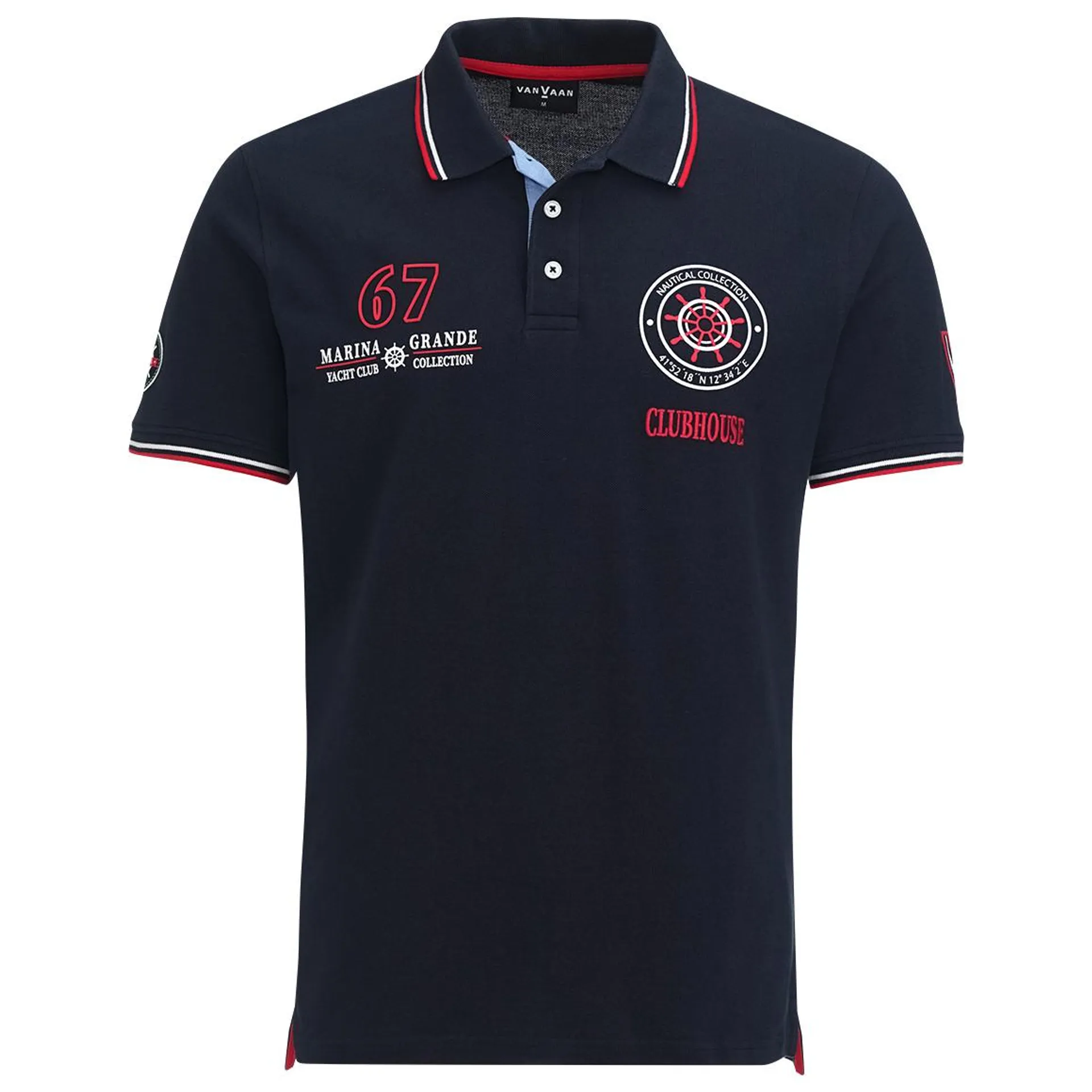 Herren Poloshirt mit Print