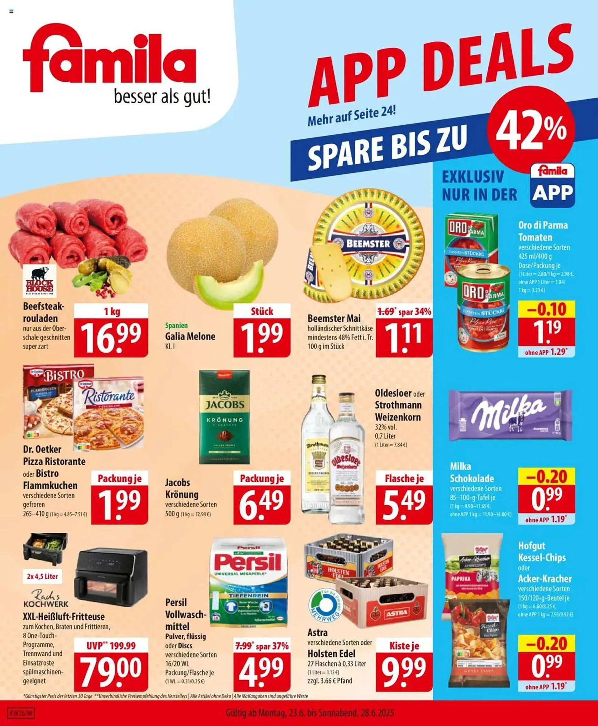Famila Nord Ost Prospekt von 23. Juni bis 28. Juni 2025 - Prospekt seite 1