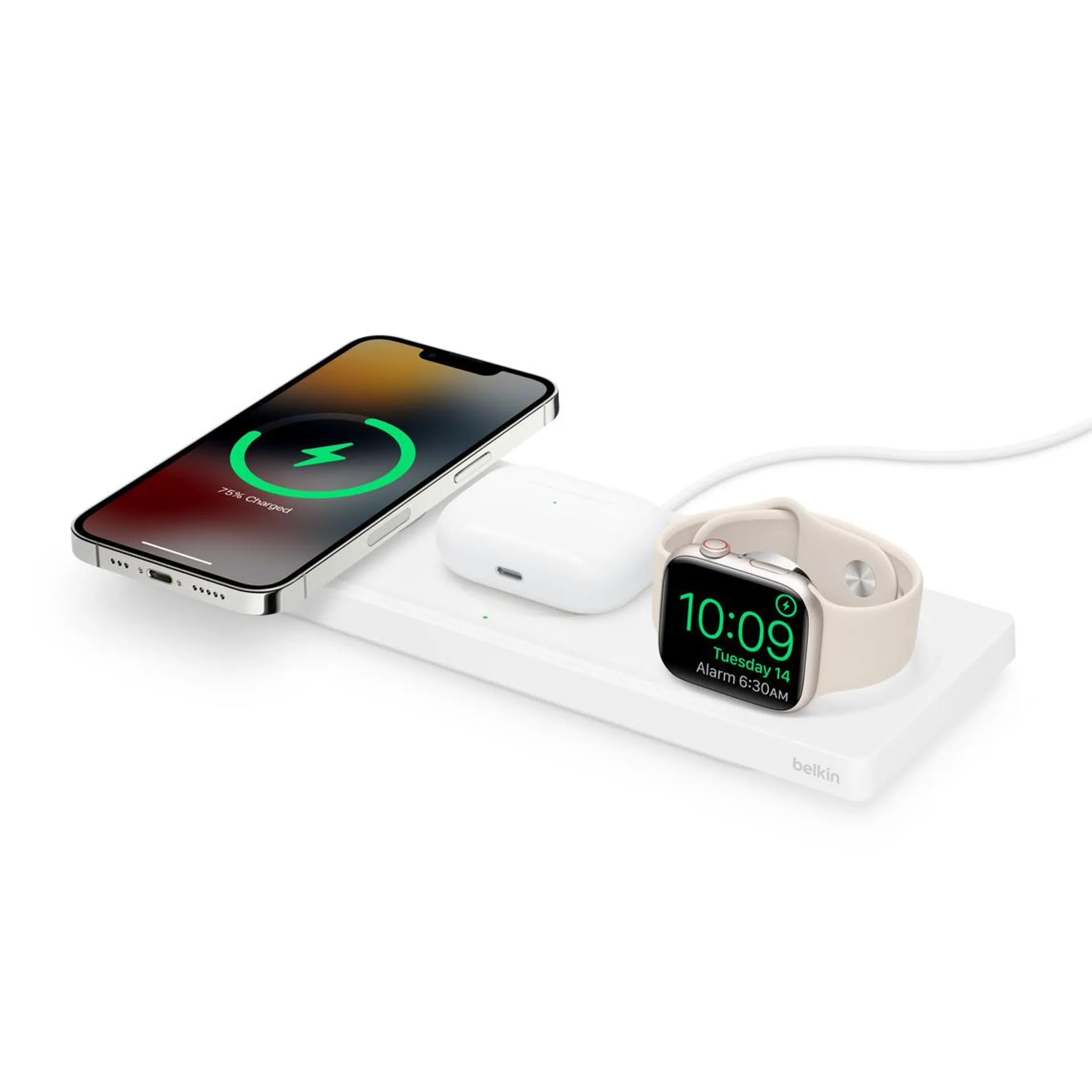 Belkin BOOST↑CHARGE™ PRO 3-in-1 Wireless Charging Pad mit MagSafe