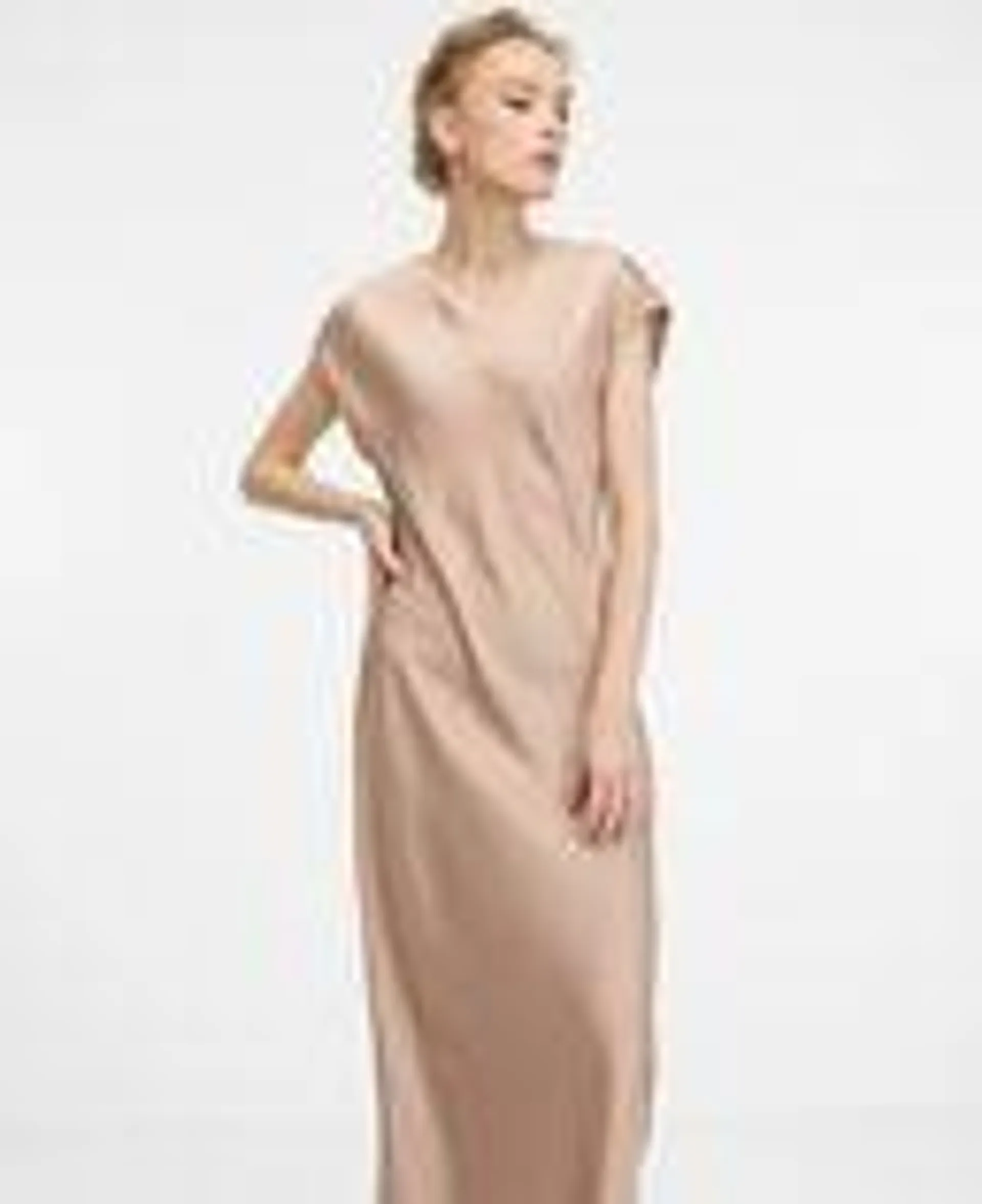 Beigefarbenes Damen-Midikleid ORSAY